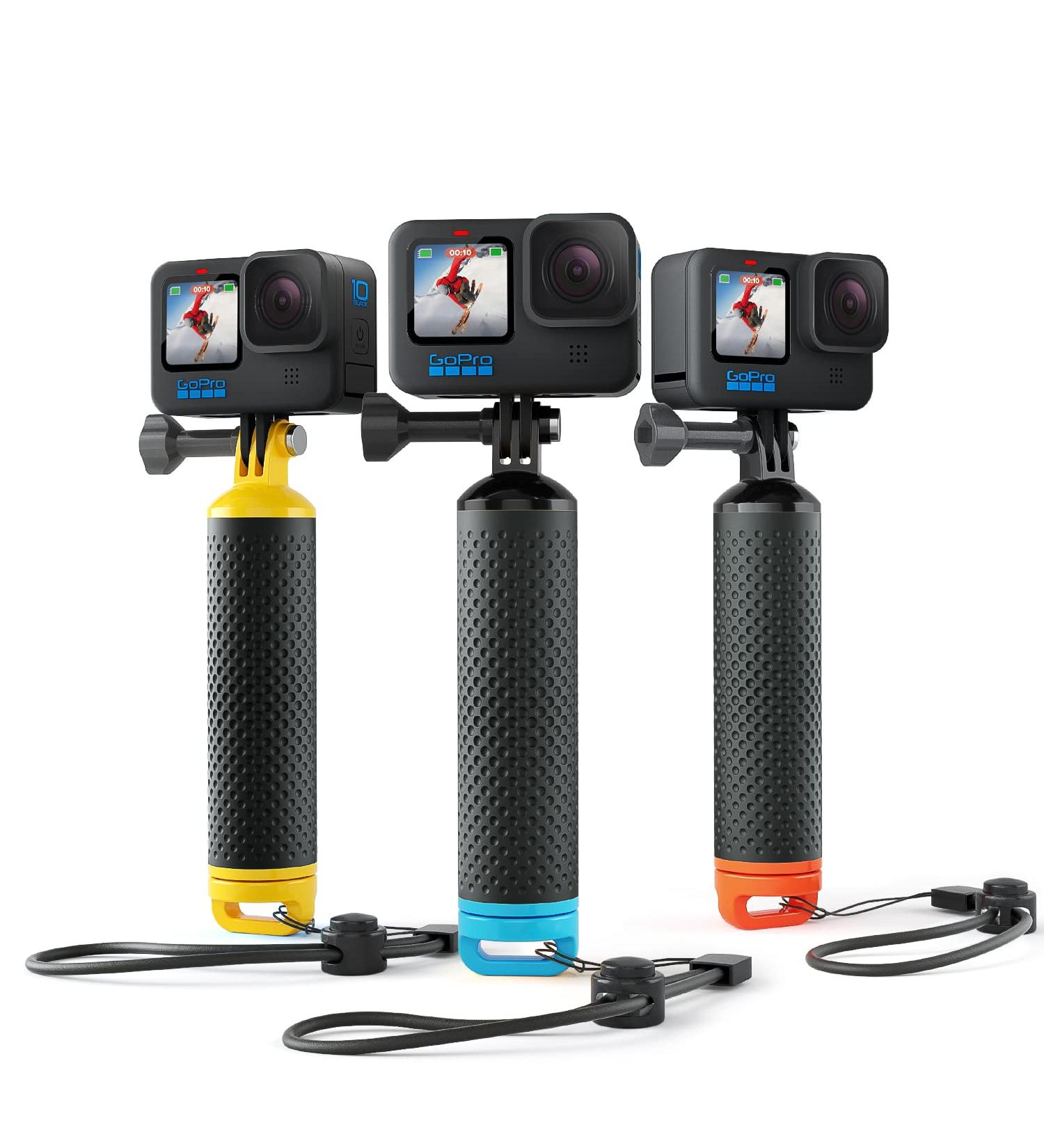 Sametop Floating Hand Grip for GoPro & Action Cameras - Waterproof Handle in Blue - Buy Online on SooperMarket.com