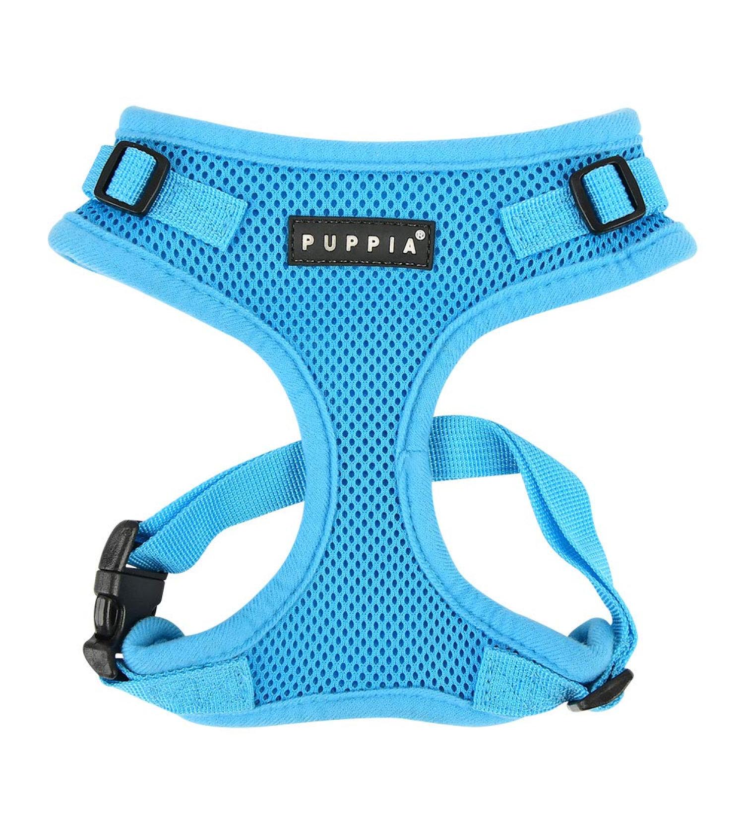 Puppia Ritefit Dog Harness for Small to Medium Dogs - Adjustable Soft & Versatile - Sky Blue XL - Anti-Tanning Tableware for Puppies - Buy Online on SooperMarket.com