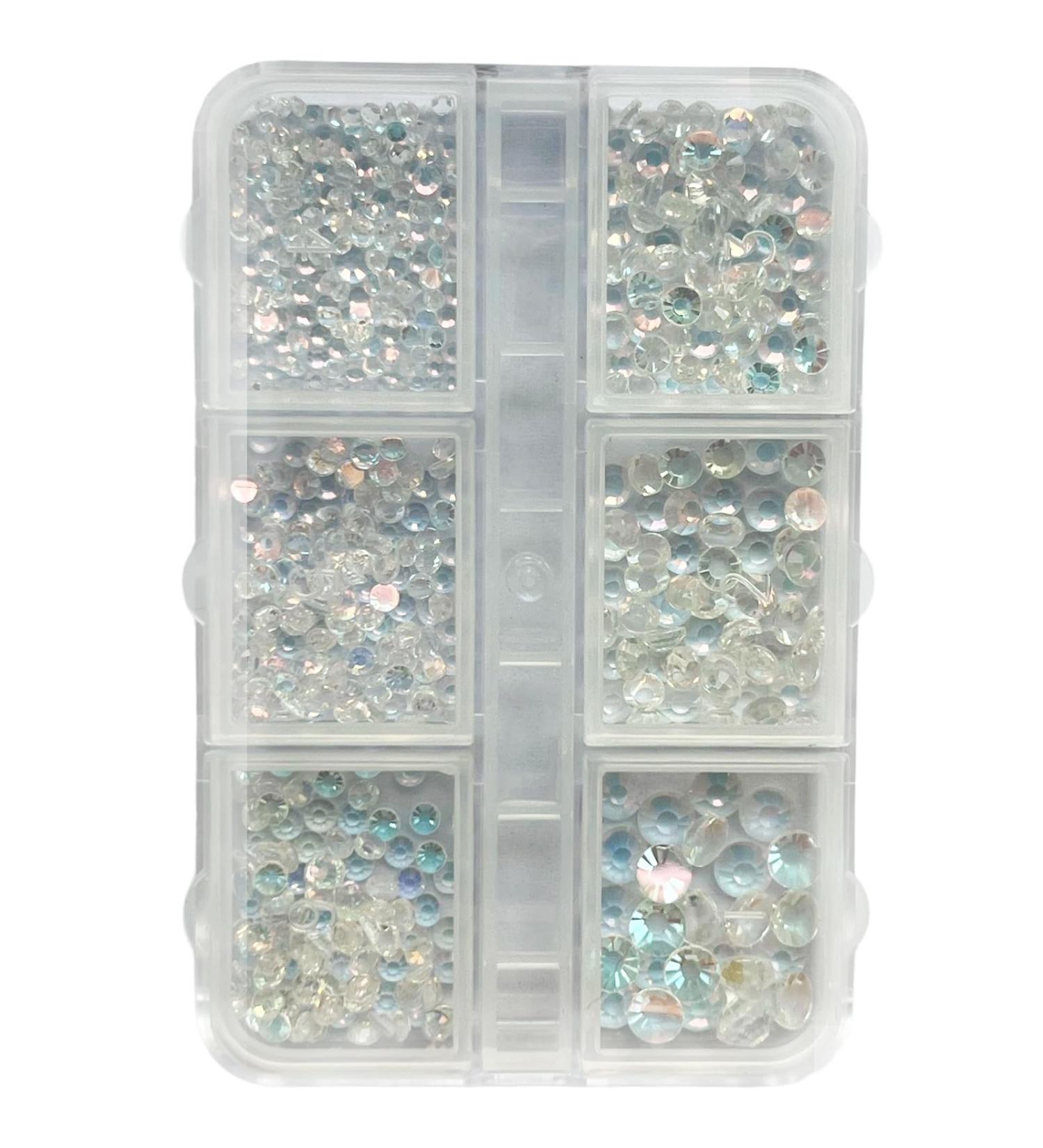 1Box Mixed Nails Art Decorations 3D Beads Nail Easy Installation And Removal Add Charm To Your Nail Nail Supplies sky light - Buy Online on SooperMarket.com