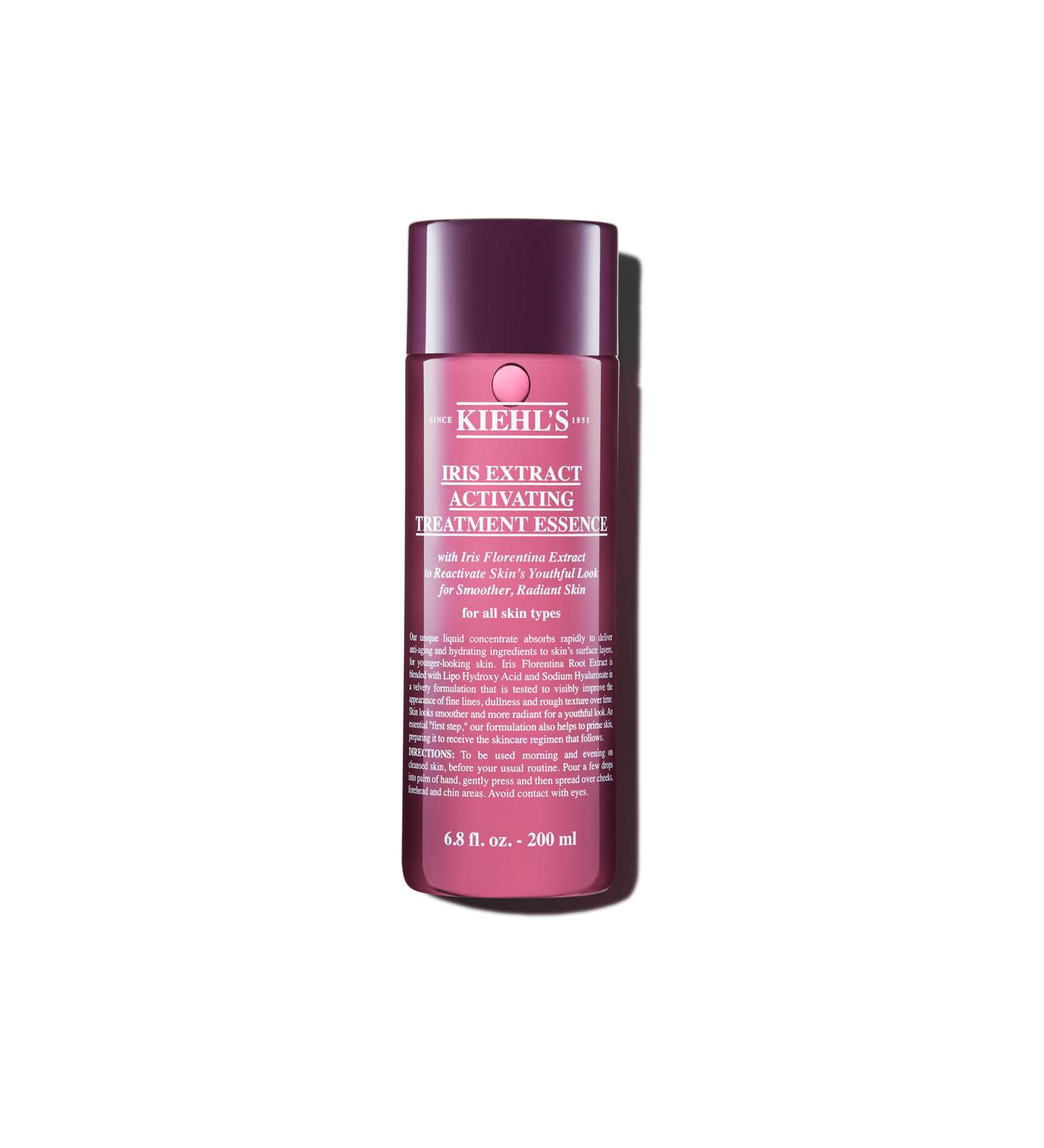 Kiehl's Iris Extract Activating Treatment Essence - Anti-Aging Skincare for Fine Lines & Radiance Hydrating & Exfoliating Facial Treatment for All Skin Types - 6.8 fl oz - Buy Online on SooperMarket.com