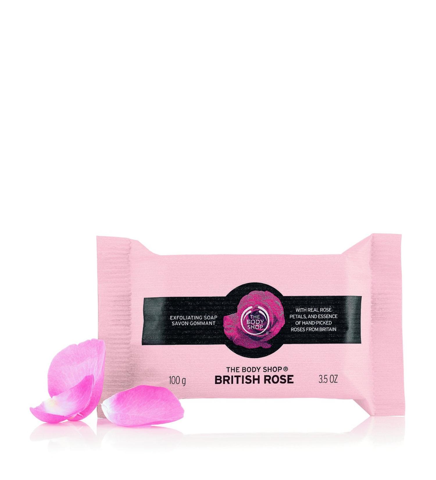 Buy The Body Shop British Rose Exfoliating Soap - 12 Pack (3.5 oz) | International Shipping Available - Buy Online on SooperMarket.com