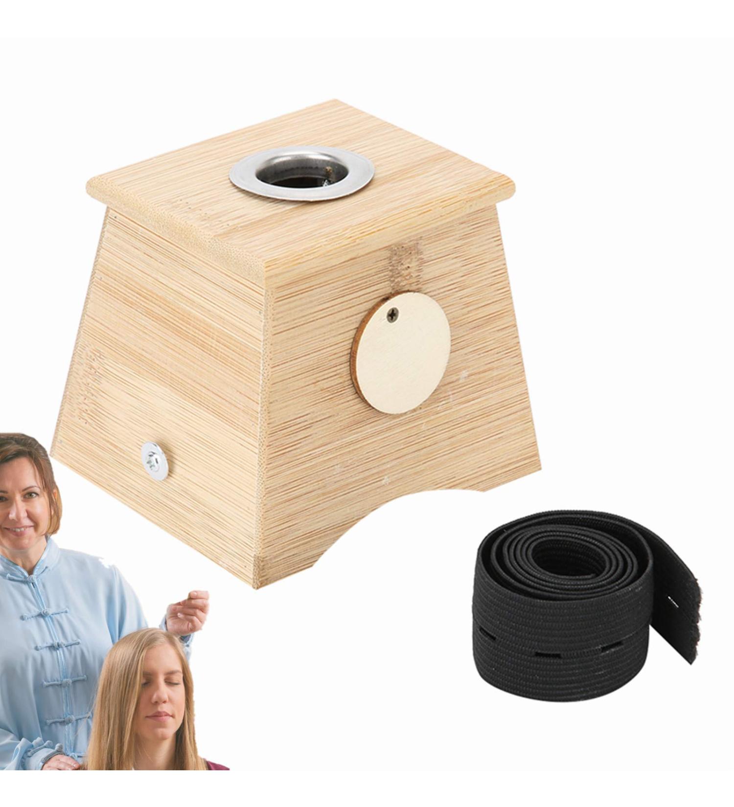 Moxibustion Box - Bamboo Moxibustion Burner & Moxa Roller Stick Holder | International Shipping - Buy Online on SooperMarket.com