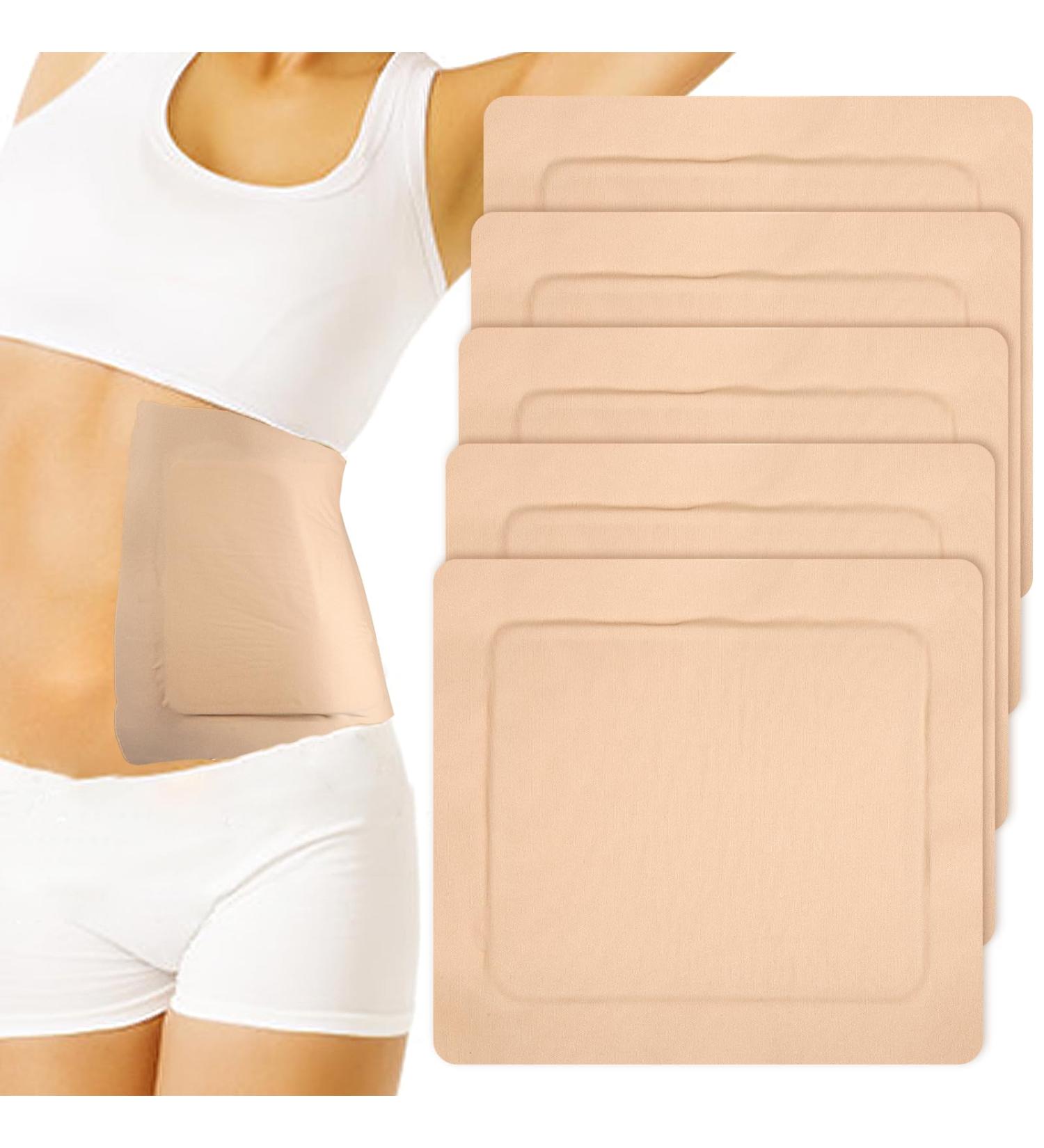 5 Pack Self-Adhesive Castor Oil Packs - Organic Cotton Leak-Proof & Absorbent Massage Belt (20x22cm) - Buy Online on SooperMarket.com