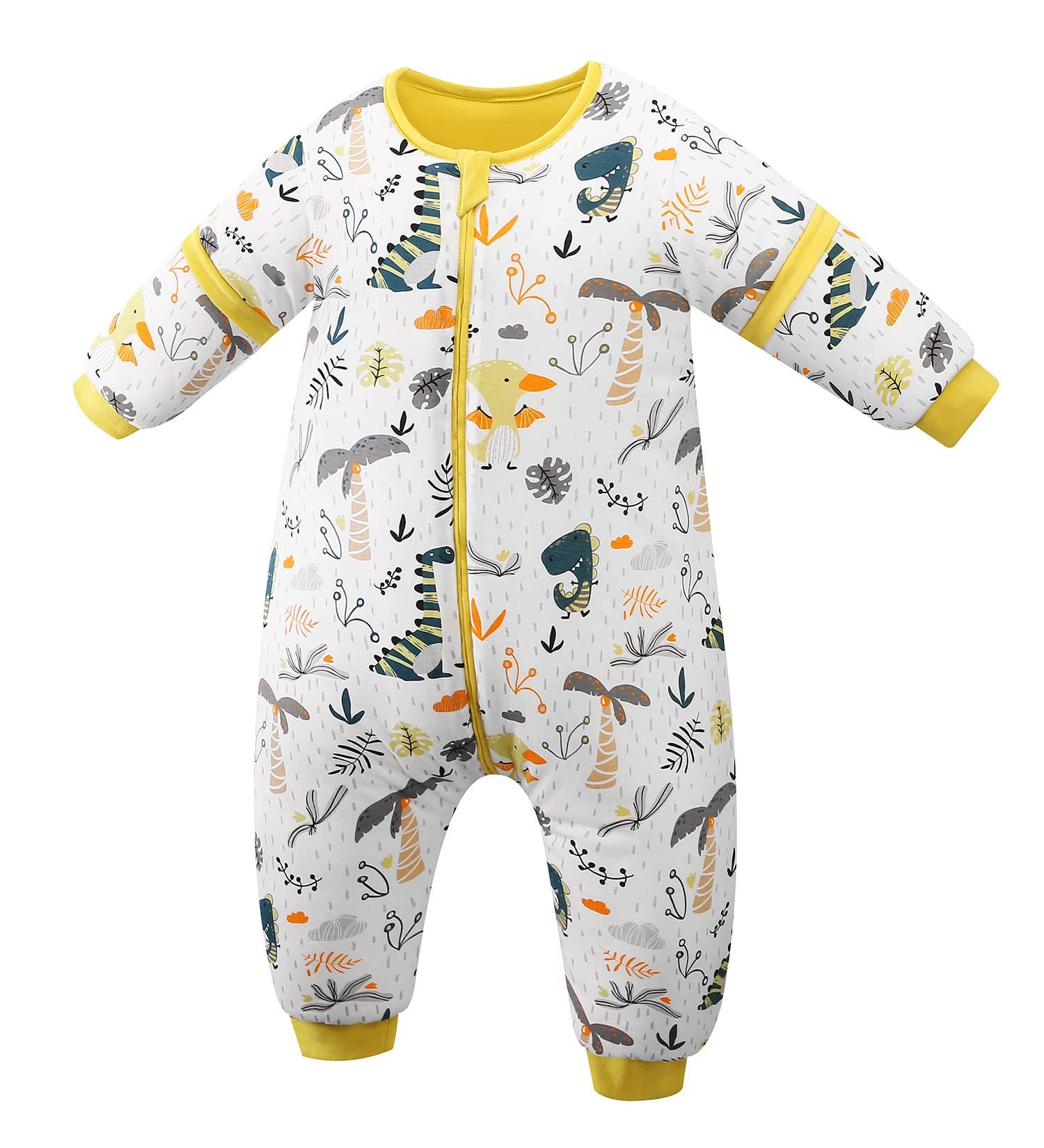 ChicSky Baby Sleeping Bag with Legs 3.5 Tog | Winter Organic Cotton | 18-36 Months | Dinosaur Design - Buy Online on SooperMarket.com
