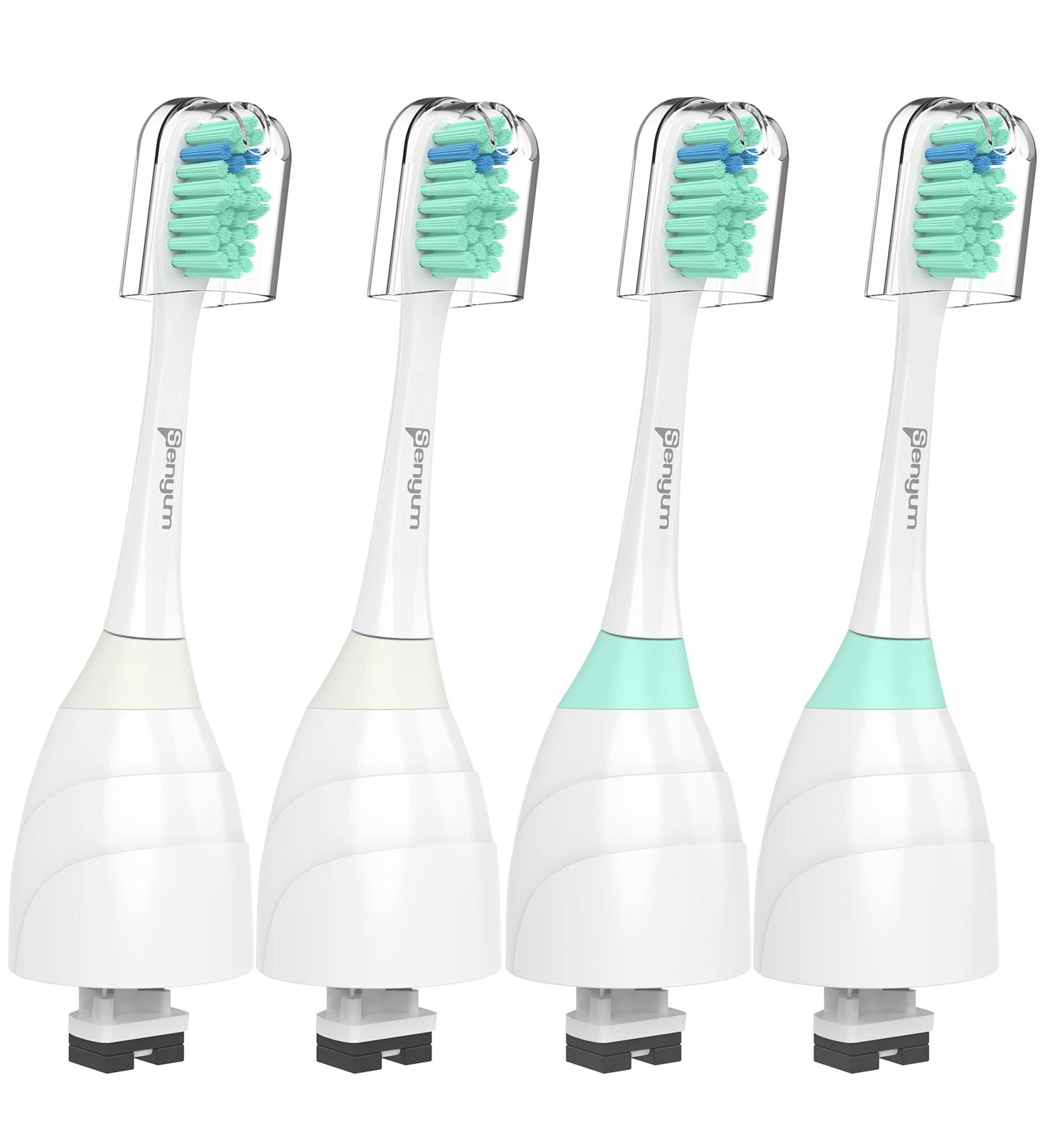 Senyum Replacement Heads for Philips Sonicare E-Series Toothbrush - 4 Pack - Buy Online on SooperMarket.com