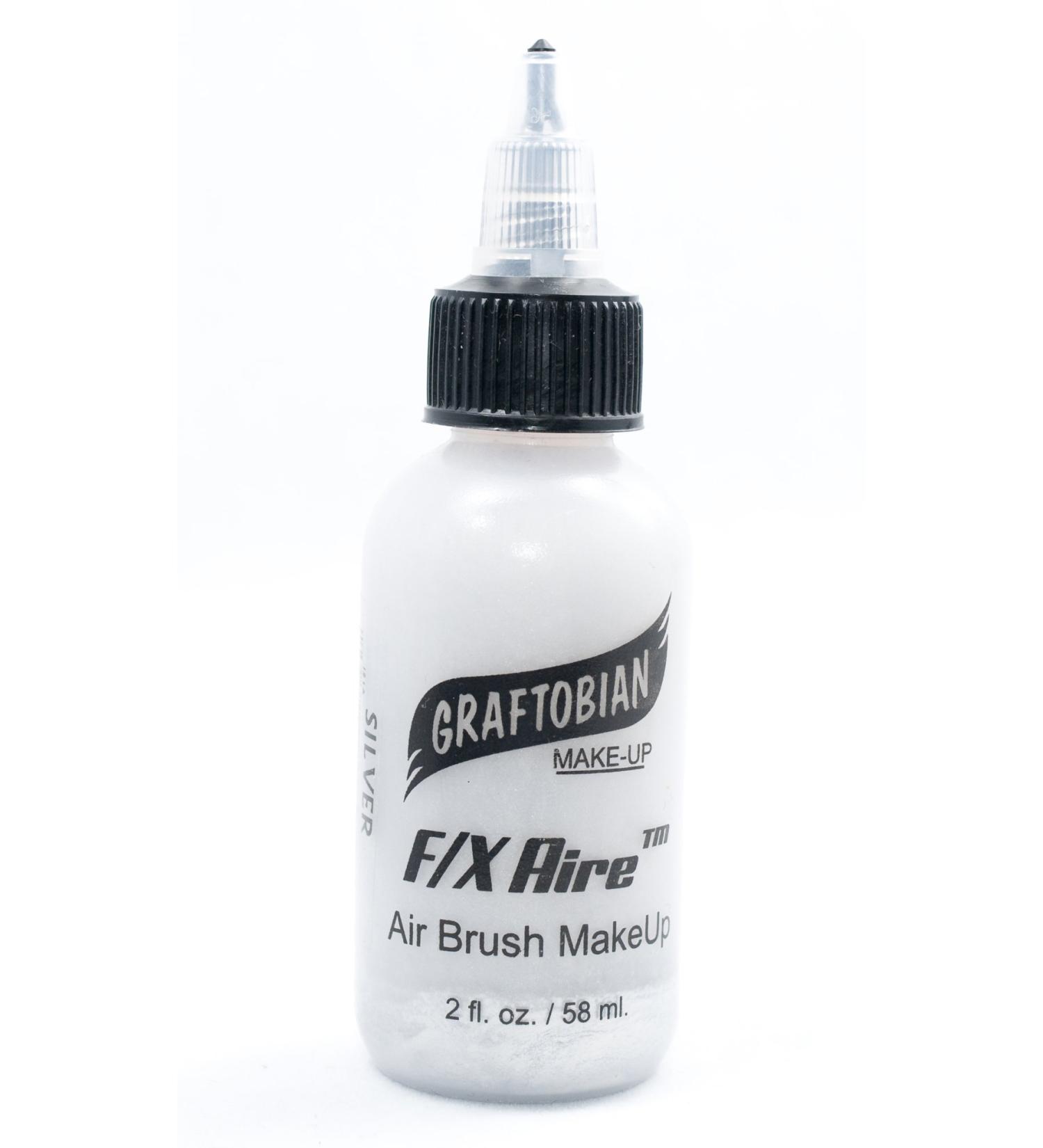 Graftobian F/X Aire Airbrush Make-Up - Silver 2oz by Graftobian