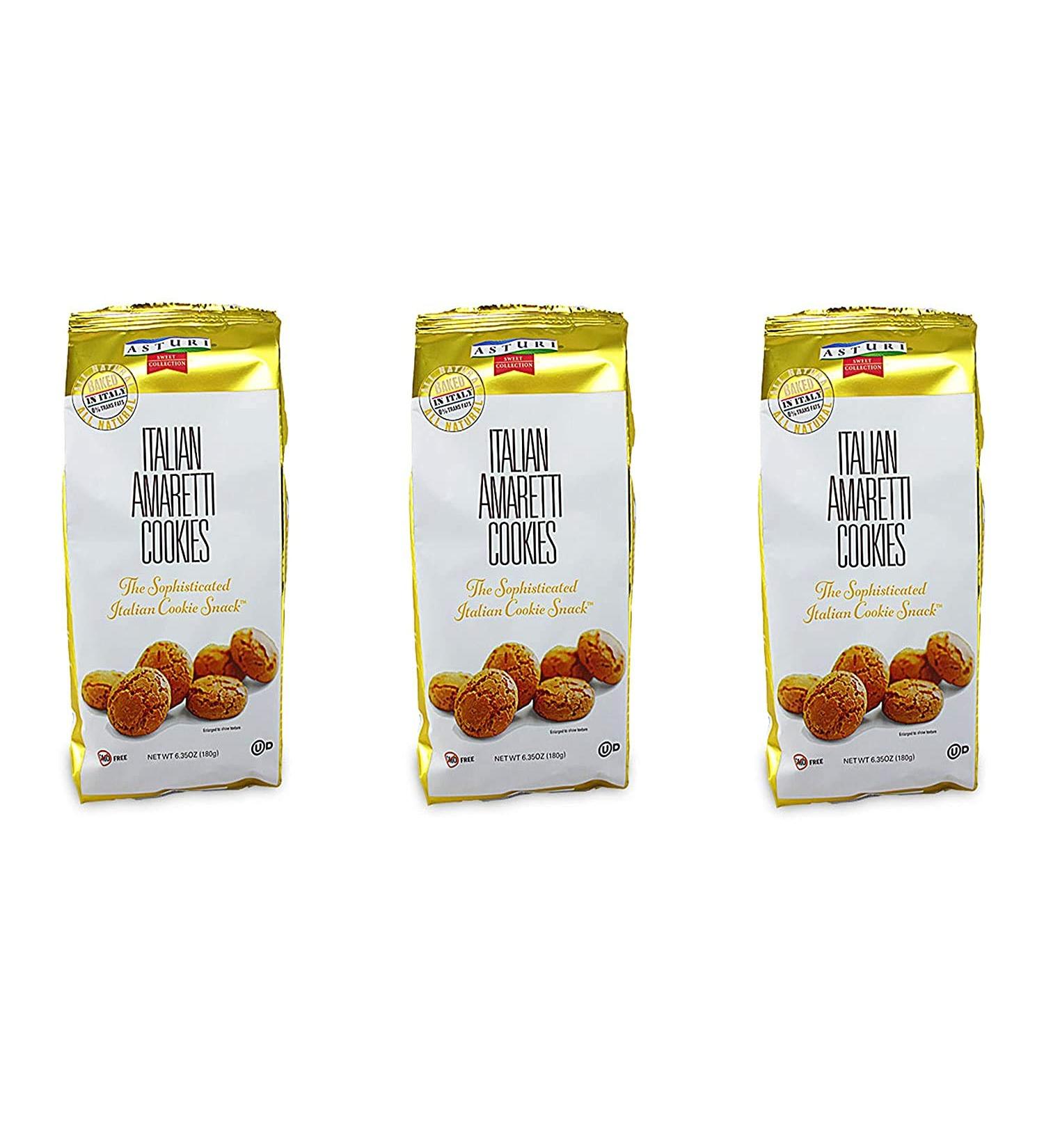 Authentic Italian Amaretti Cookies - 6.35oz (Pack of 3) - Buy Online on SooperMarket.com