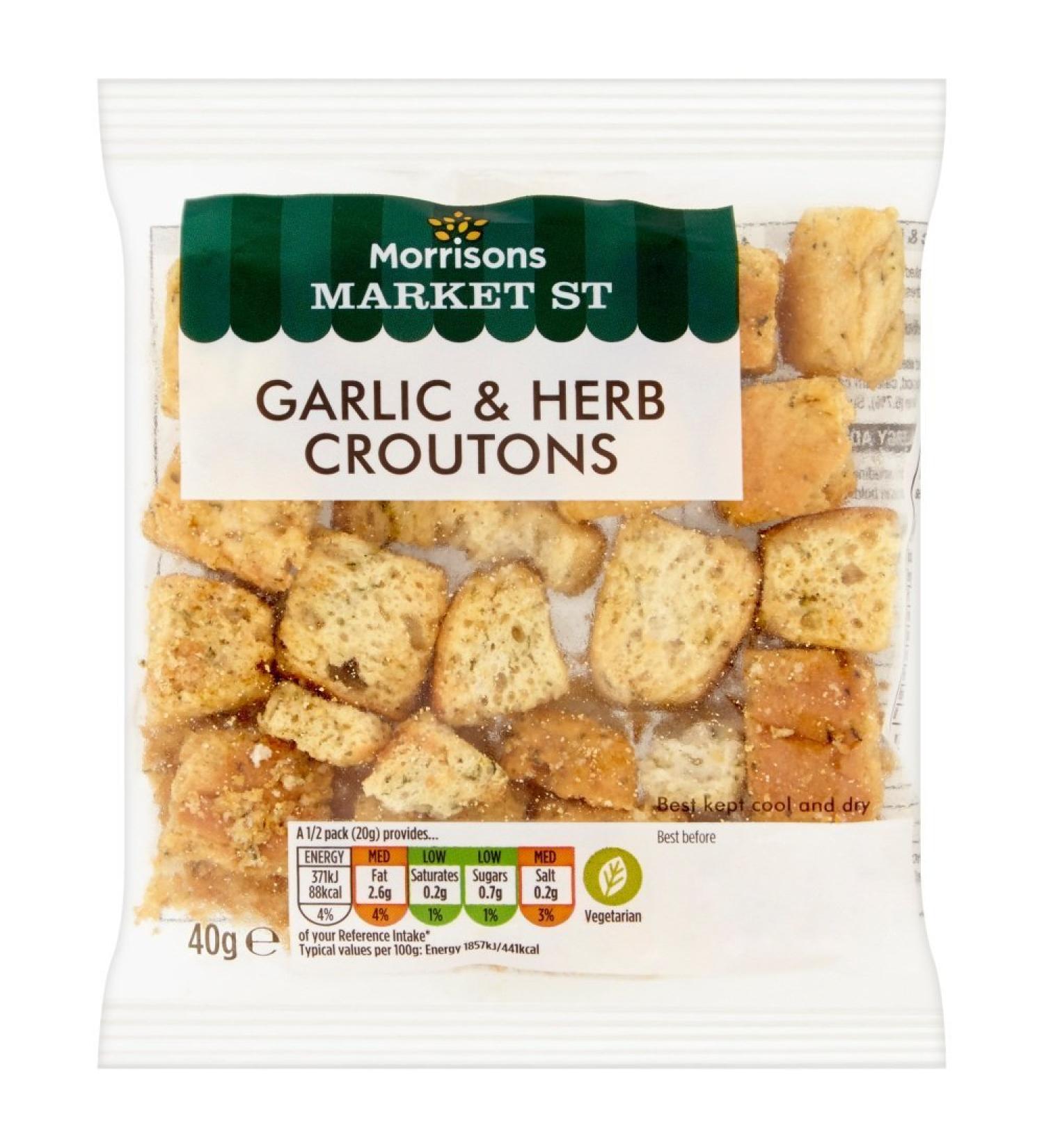 Morrisons Garlic And Herb Croutons 40g - Buy Online on SooperMarket.com