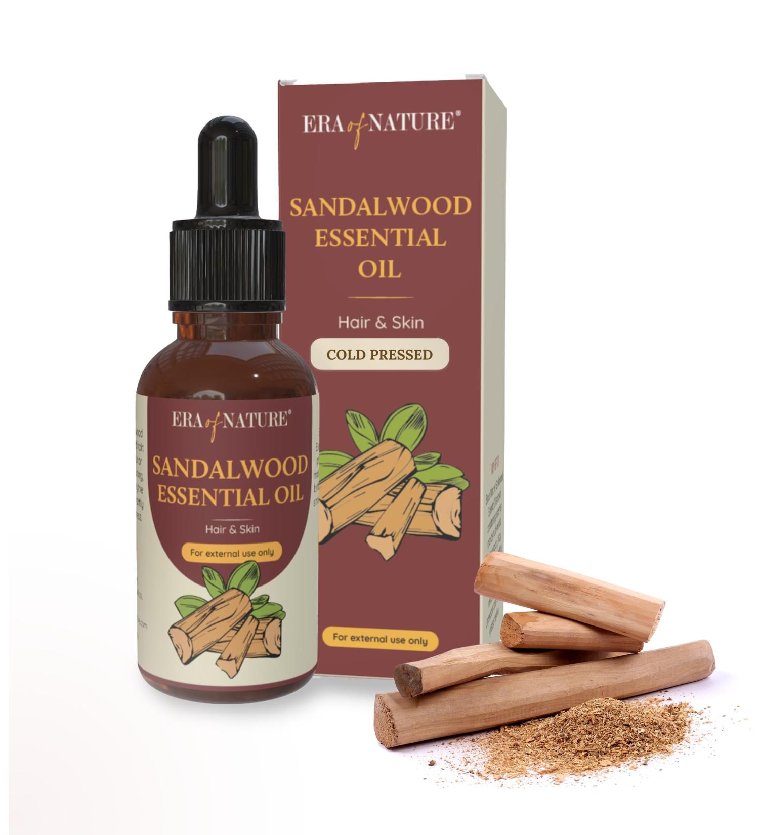 Sandalwood Essential Oil - 100% Pure & Organic | Aromatherapy Skincare Hair Care | 1 fl oz (30ml - Buy Online on SooperMarket.com