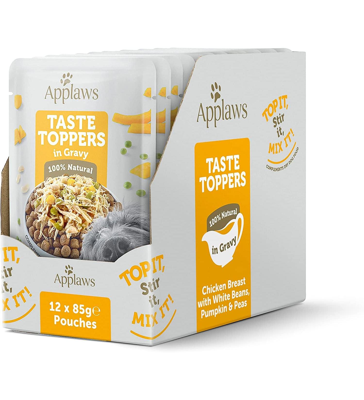 Applaws Grain Free Chicken & Vegetables Wet Dog Food Pouch 85g (12-Pack) - 100% Natural and Delicious - Buy Online on SooperMarket.com