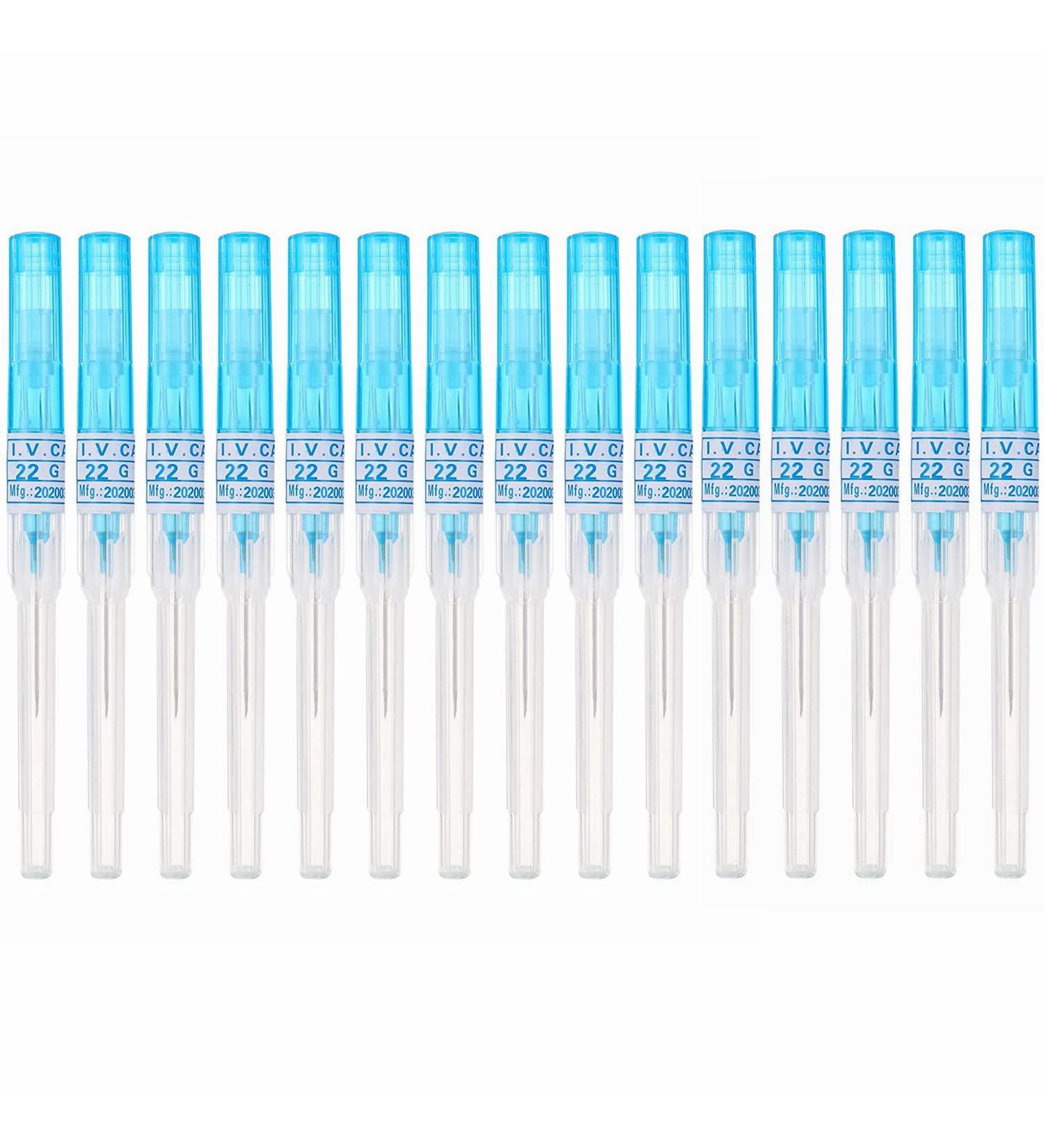Piercing Needles 15PCS 22G IV Catheter Needles - Disposable Stainless Steel Hollow Body Piercing Needles for Ear Nose Belly Navel Nipple Piercing - Buy Online on SooperMarket.com