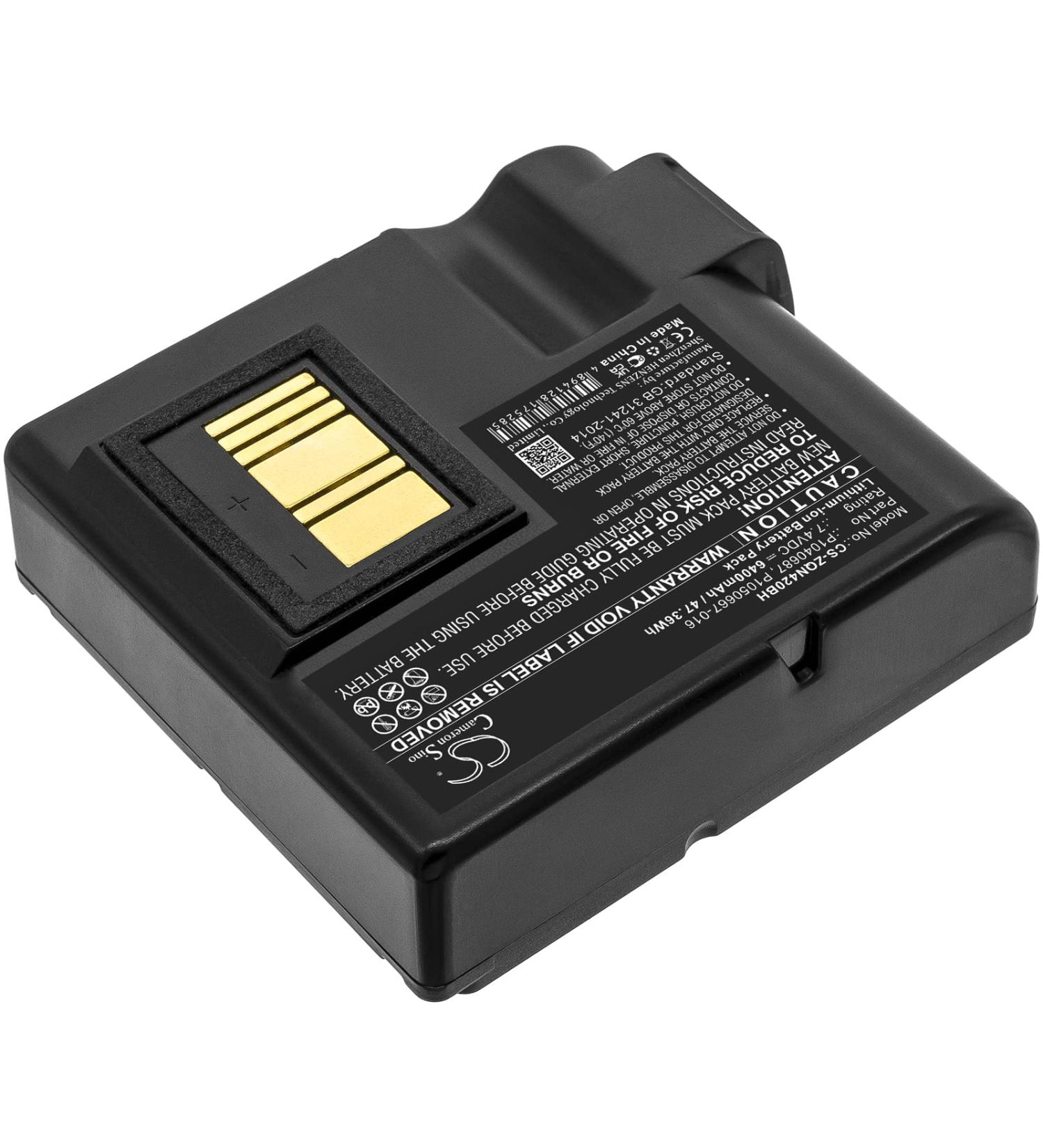 Replacement Battery for Zebra QLN420 & ZQ630 | 6400mAh | BTRY-MPP-68MA1-01 - Buy Online on SooperMarket.com