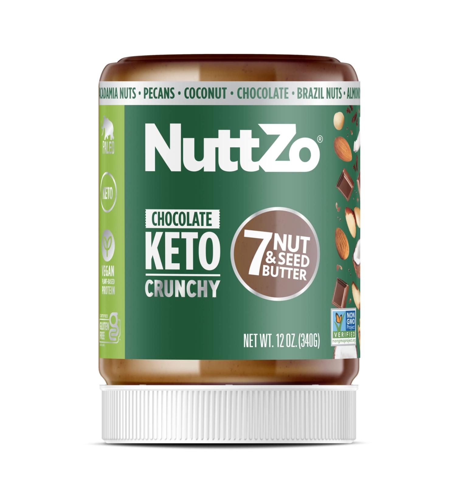 Buy Nuttzo 7 Nut & Seed Butter - Chocolate Keto Crunchy 12 oz | Healthy Snack - Buy Online on SooperMarket.com