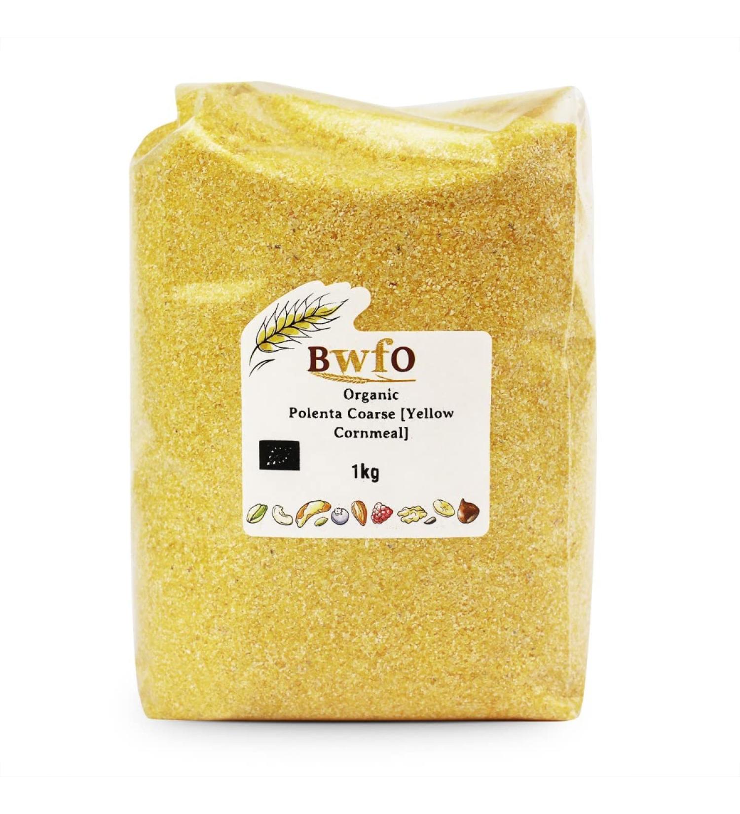 Organic Polenta Coarse Yellow Cornmeal 1kg (BWFO)