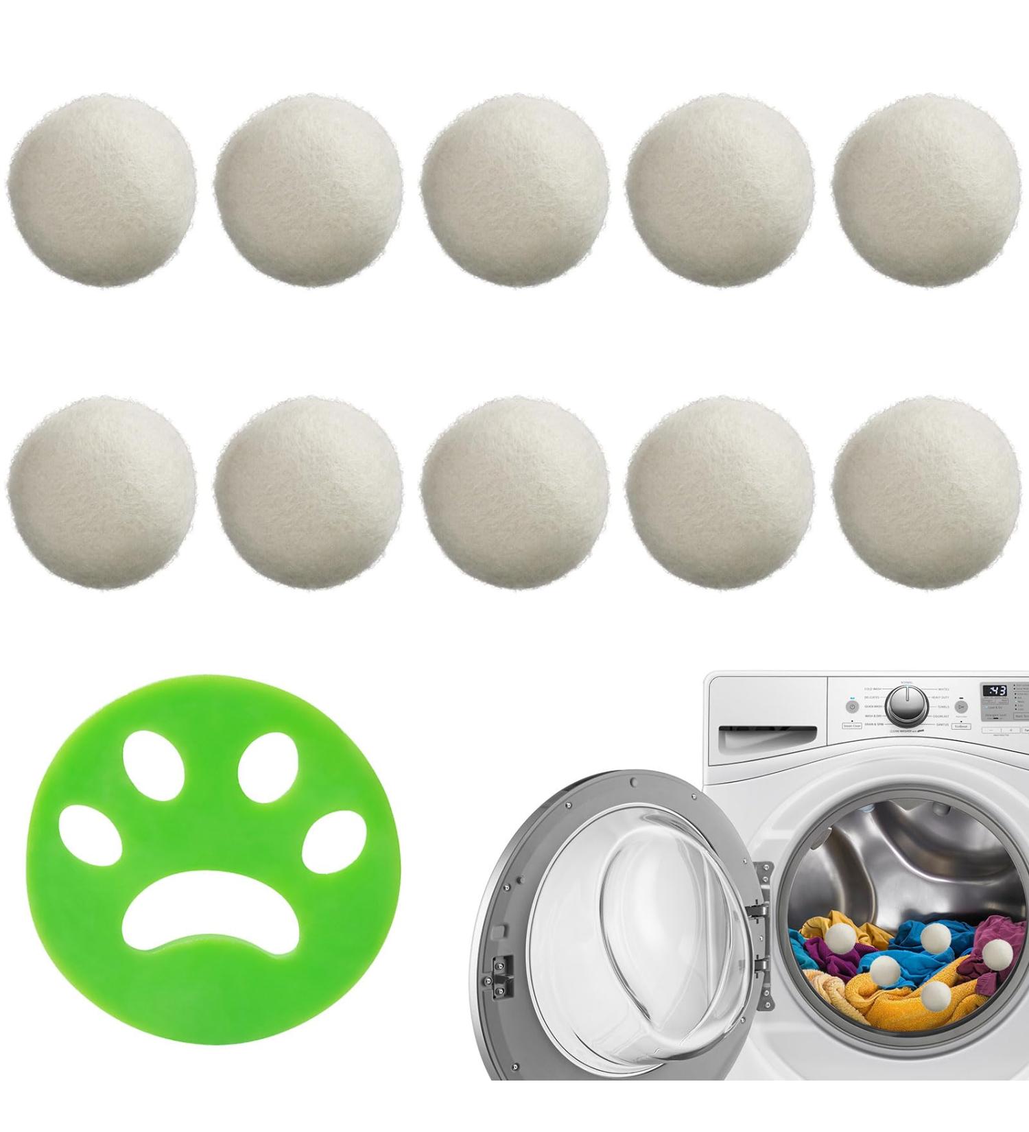 New Zealand Sheep's Wool Dryer Balls - Natural Fabric Softener for Tumble Dryers - Buy Online on SooperMarket.com