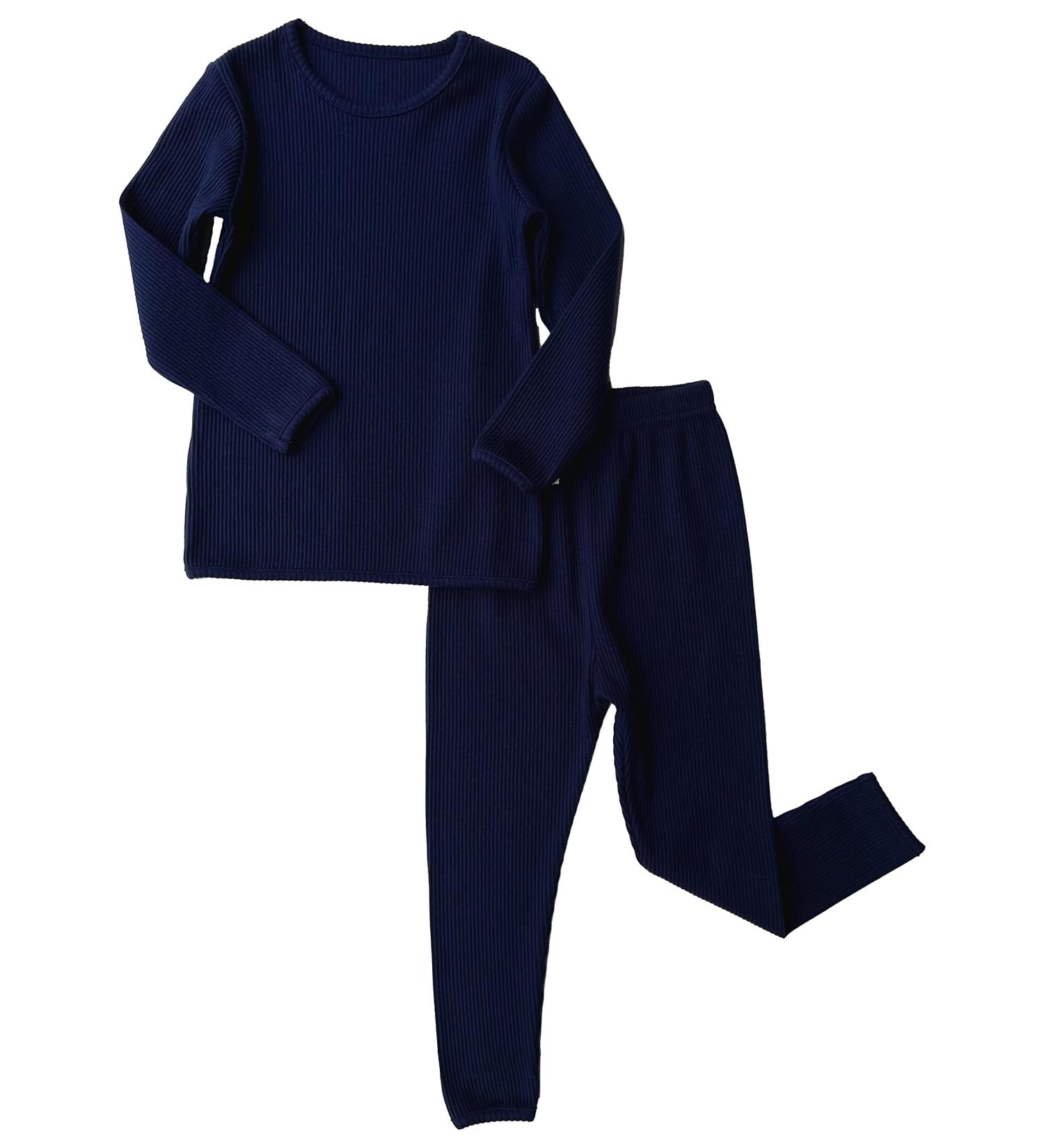 DreamBuy Ribbed Pyjama/Tracksuit/Loungewear in 20 Colors | Unisex Boys/Girls, Women/Men | 6-7 Years | Oxford Blue - Buy Online on SooperMarket.com