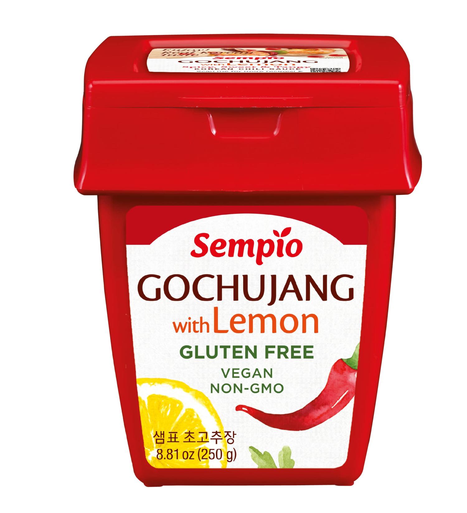 Sempio Korean Gochujang with Lemon (8.81 oz) - Gluten Free, Vegan, Non-GMO Chili Paste - Buy Online on SooperMarket.com
