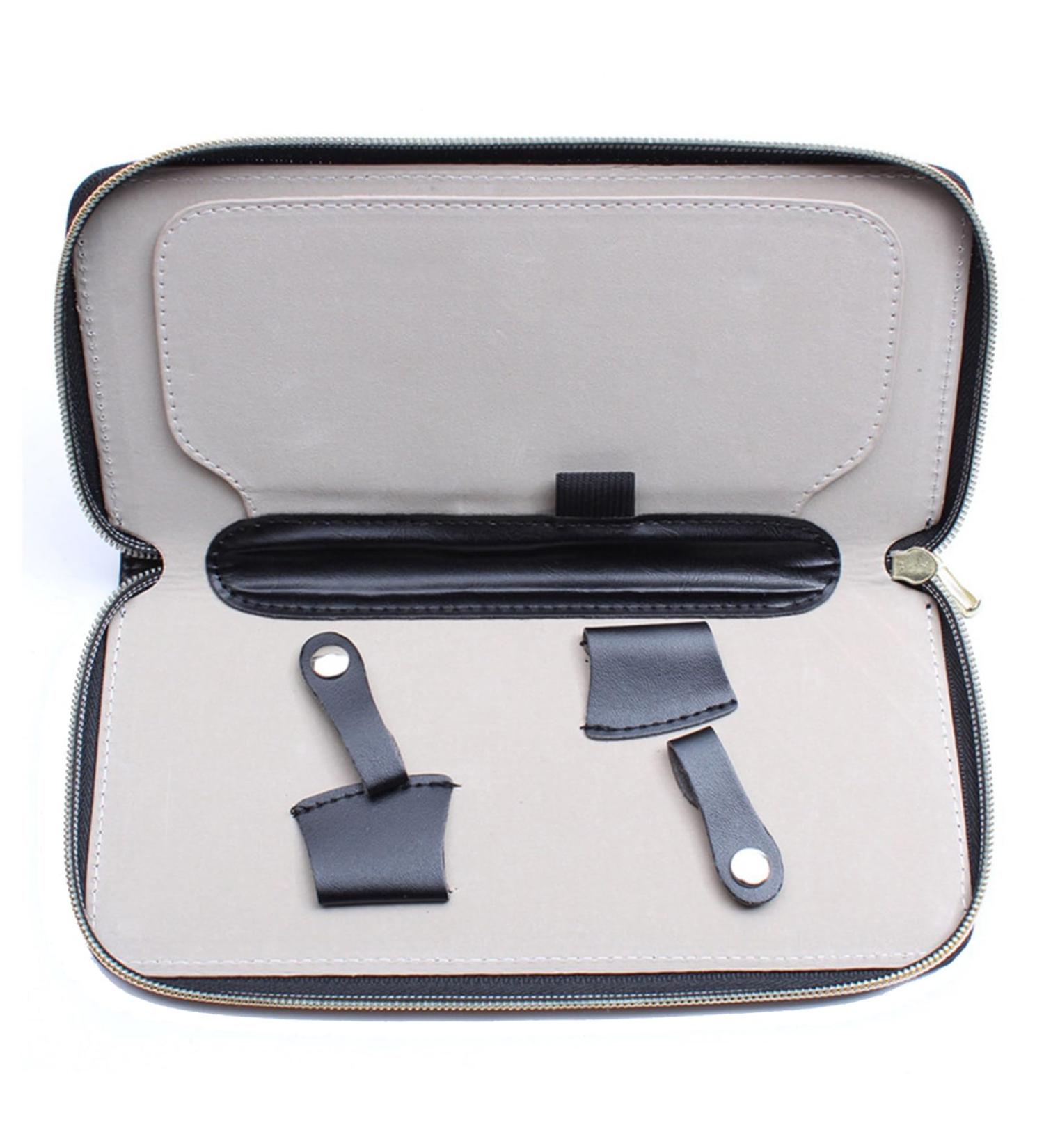 Portable Leather Scissor Organizer Storage Bag Practical Solution for Hair Stylists and Barbers Adjustable Tightness - Buy Online on SooperMarket.com