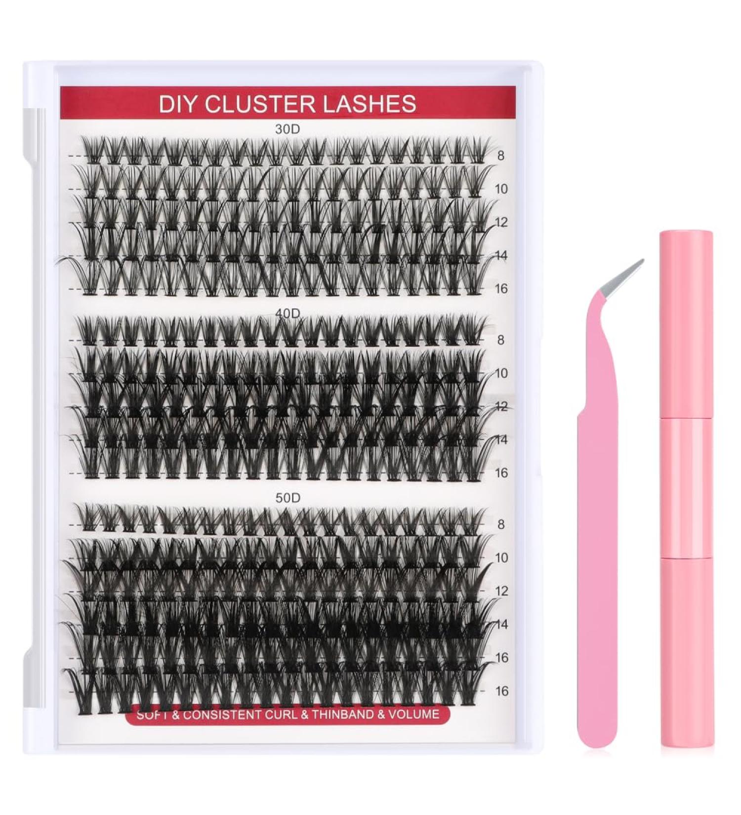 Rxuaw DIY Eyelash Extension Kit with and Seal Wispy D Curl Individual Lashes Kit for Self Application at Home Combination 1 - Buy Online on SooperMarket.com