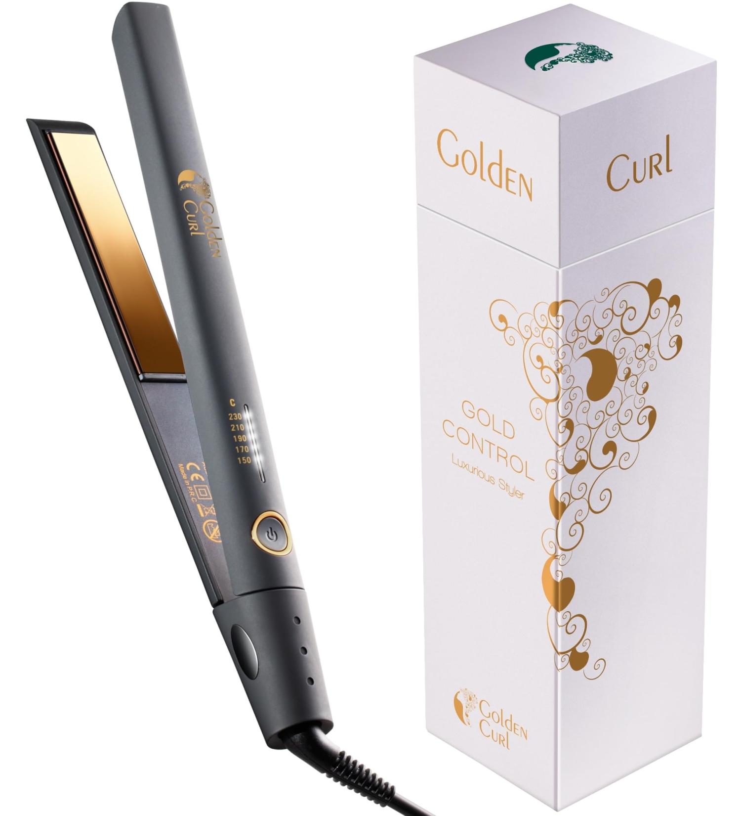 Buy Lure Smoothing Iron - 5-Year Guarantee Hair Straightener with Ion Technology & Accessories | Gold Control - Best International Shipping - Buy Online on SooperMarket.com