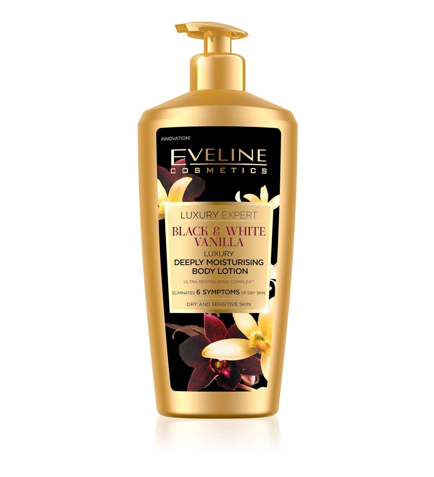Eveline Luxury Vanilla Body Balm with Orchid Extract 350ml - Nourishing Moisturizer for Silky Skin | International Shipping Available - Buy Online on SooperMarket.com
