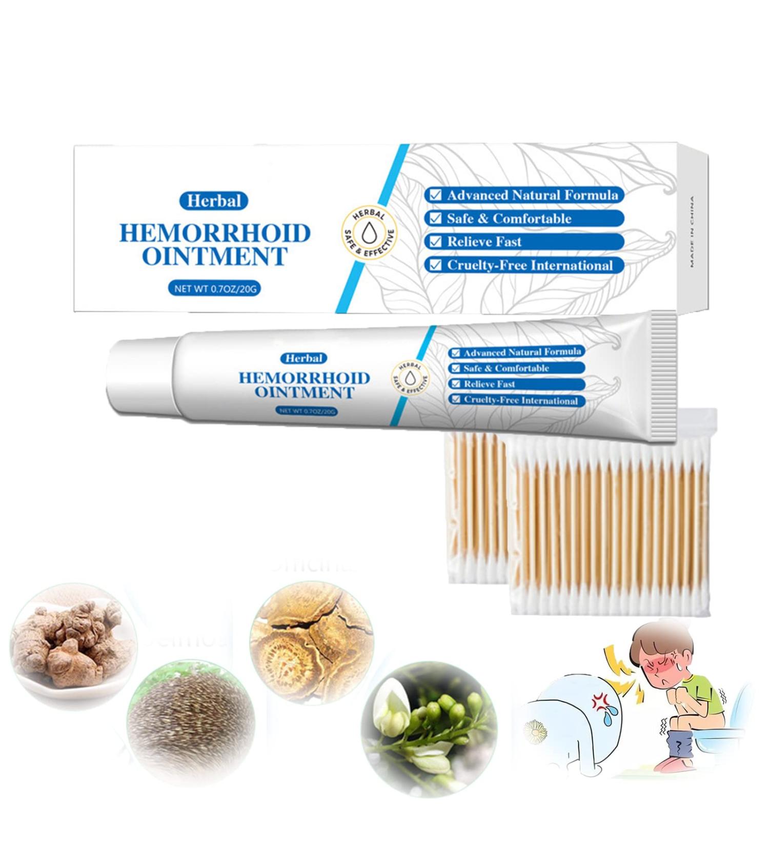 Healmusz Natural Herbal Hemorrhoids Ointment Healmusz Hemorrhoid Ointment Chinese Herbal Hemorrhoids Cream Organic Herbal Hemorrhoids Ointment 0.7Oz/20g (1pcs) - Buy Online on SooperMarket.com