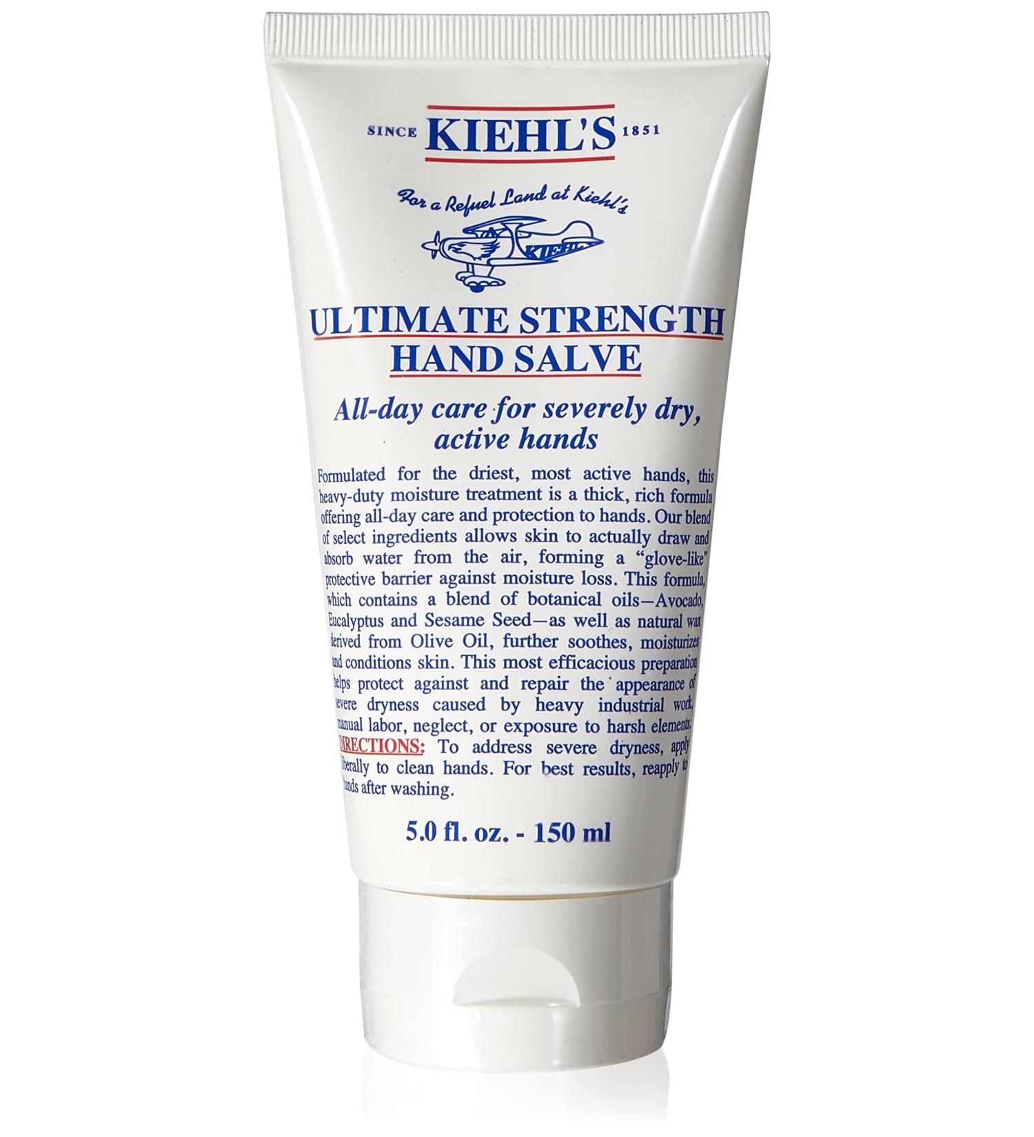 Kiehl's Ultimate Strength Hand Salve 150ml - Eucalyptus - Moisturizing Hand Cream for Dry Skin - International Shipping Available - Buy Online on SooperMarket.com