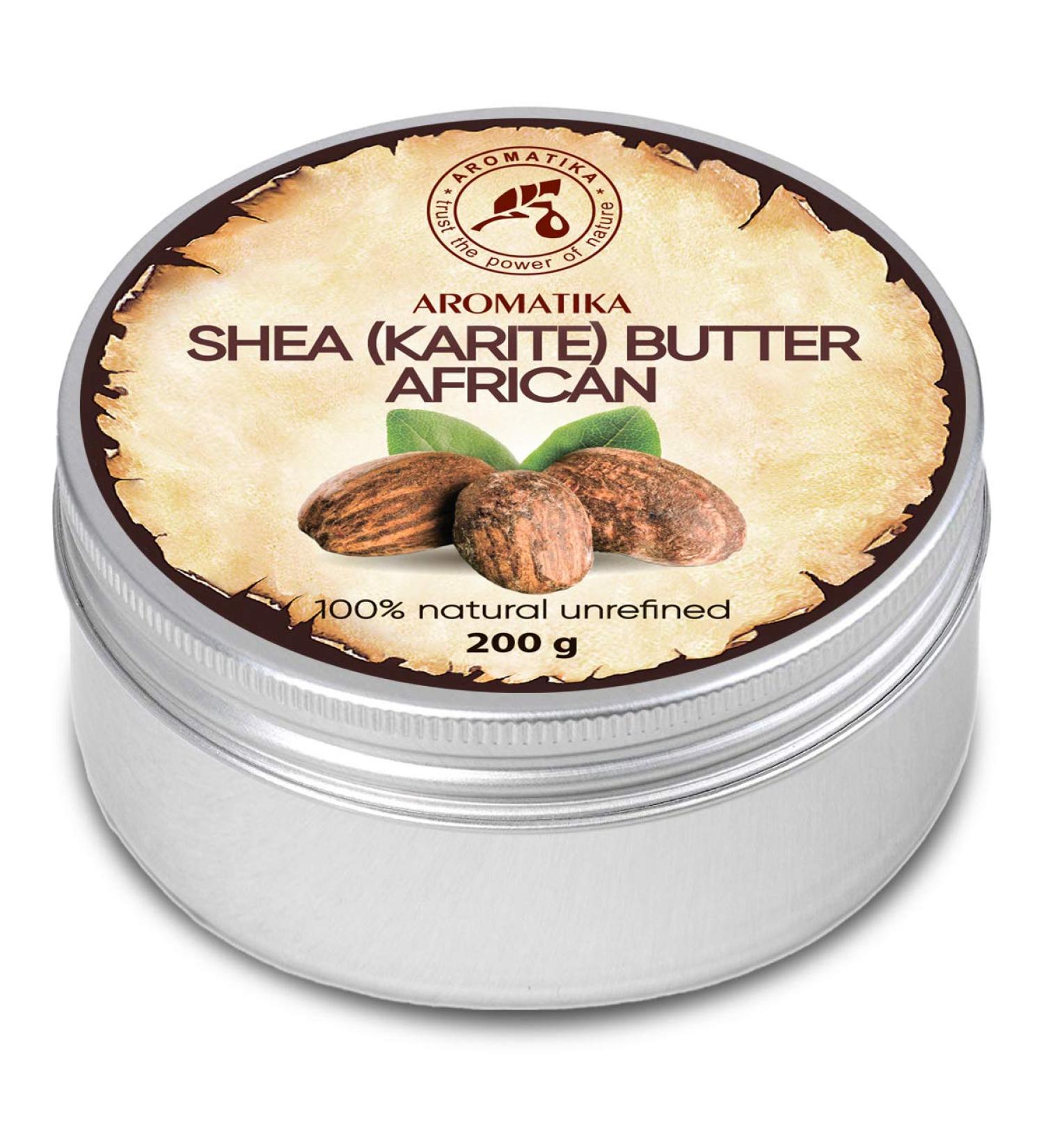 Pure Cold-Pressed Shea Butter 200g - Authentic Ghanaian Karit Body Butter for Face Body & Hair - Intensive Care - Natural Moisturizer - Buy Online on SooperMarket.com