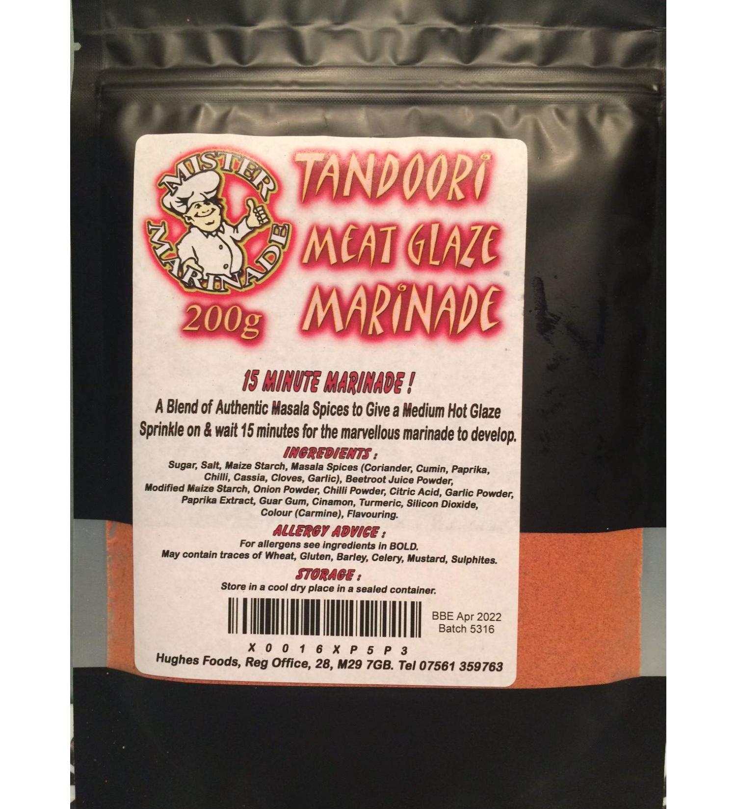 MISTER MARINADE Tandoori BBQ Rub 200g - Authentic Meat Glaze Marinade - Buy Online on SooperMarket.com