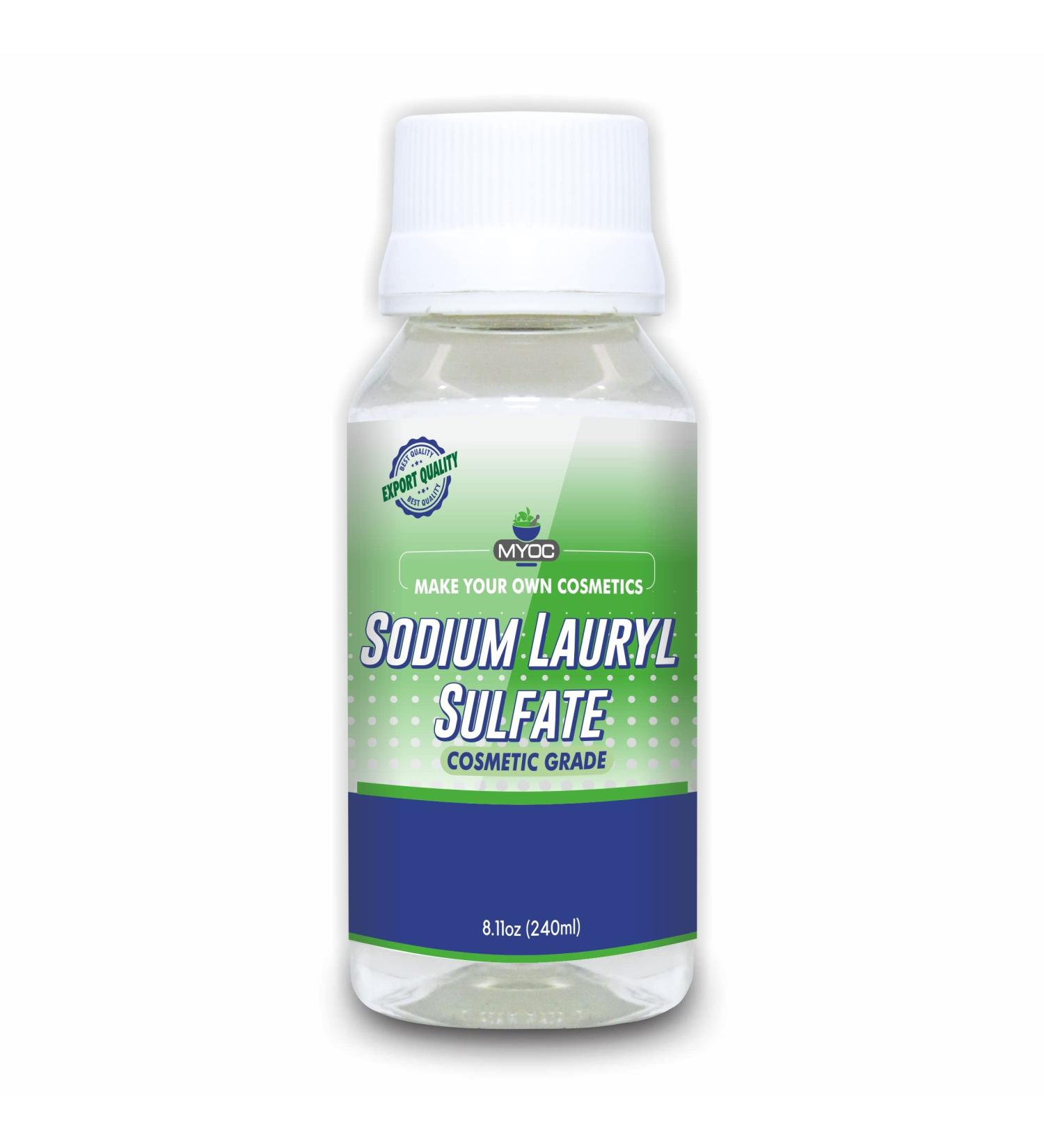 Myoc Sodium Lauryl Sulfate - 240 ml Sodium Lauryl Sulfate for Liquid Sodium Lauryl Sulfate for Shampoo Sodium Lauryl Sulfate for Body Wash Sodium Lauryl Sulfate SLS - Buy Online on SooperMarket.com