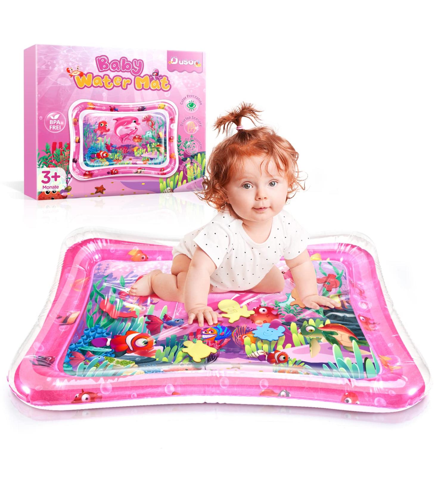 Dusor Water Mat for Babies | BPA-Free Inflatable Play Mat - Perfect for 3-9 Months | Fun Water Play & Tummy Time Activities - Buy Online on SooperMarket.com