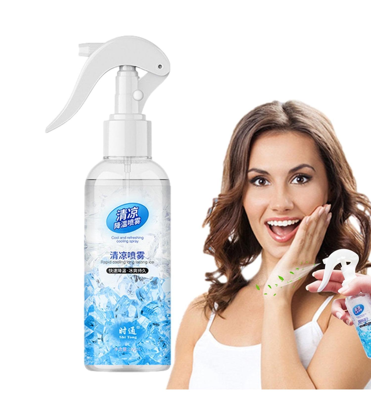 Lesunbak Cooling Spray for Body Cooling Face Mist Soothing and Protective 100ml Spray for Face and Body Summer Cooling Accessories to Keep Cool in the Heat - Buy Online on SooperMarket.com