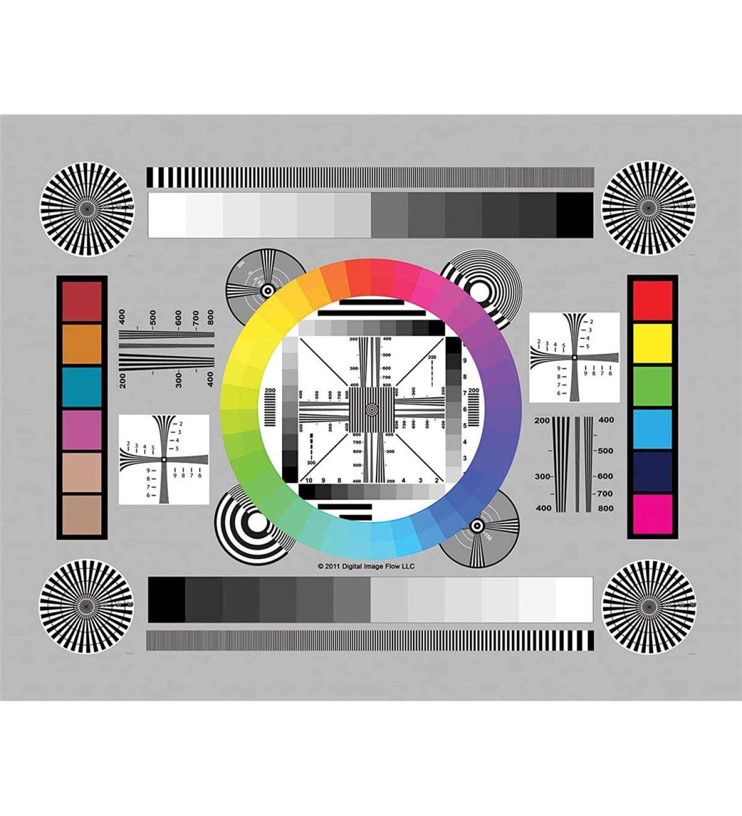 Chrome SD Professional Lens Test Chart 3-Pack - High Resolution 8.5x11 - Buy Online on SooperMarket.com