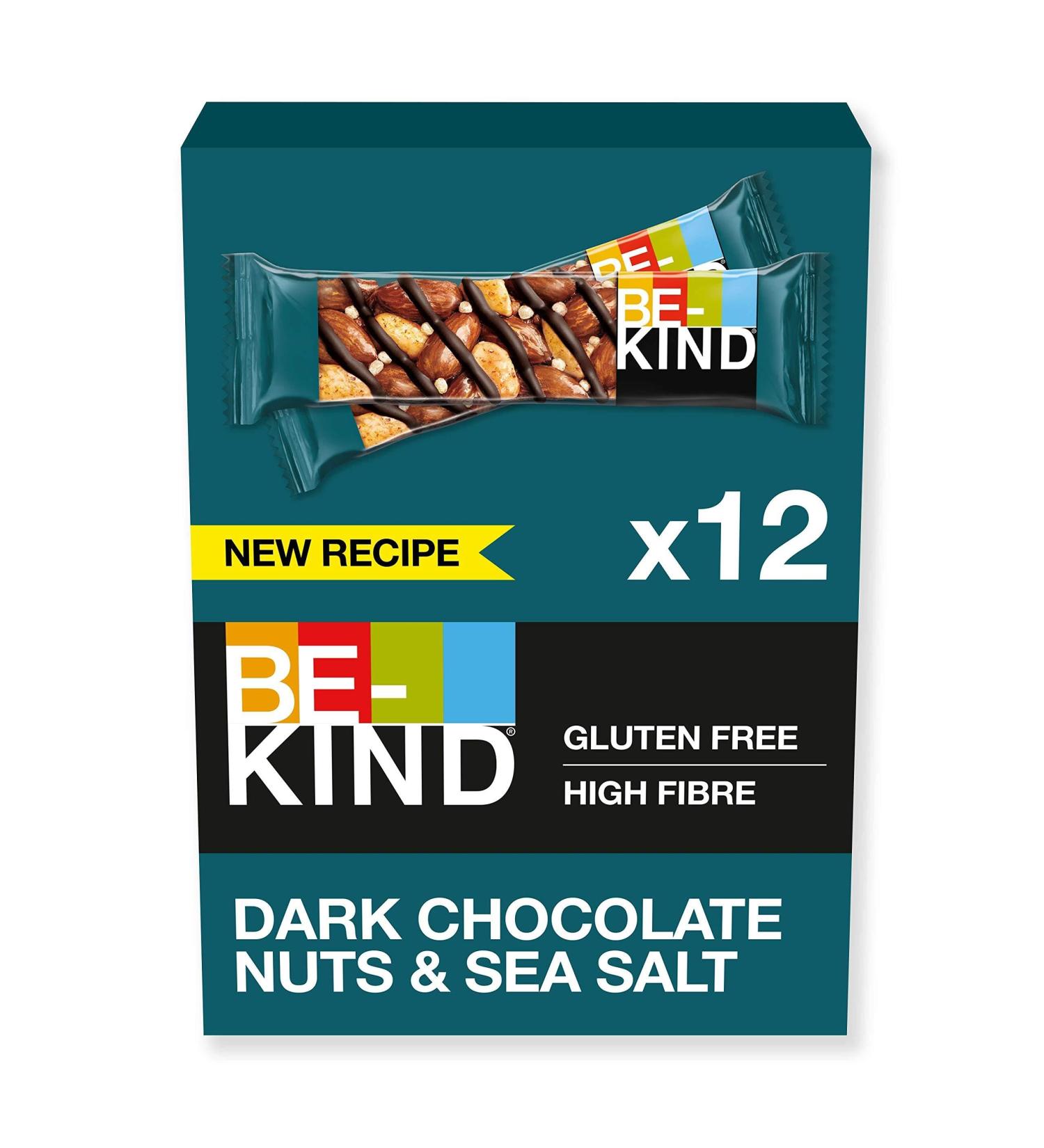 Kind Dark Chocolate Nuts & Sea Salt Cereal Bar - Gluten Free Healthy Snack 12 x 40g Packs - Buy Online on SooperMarket.com