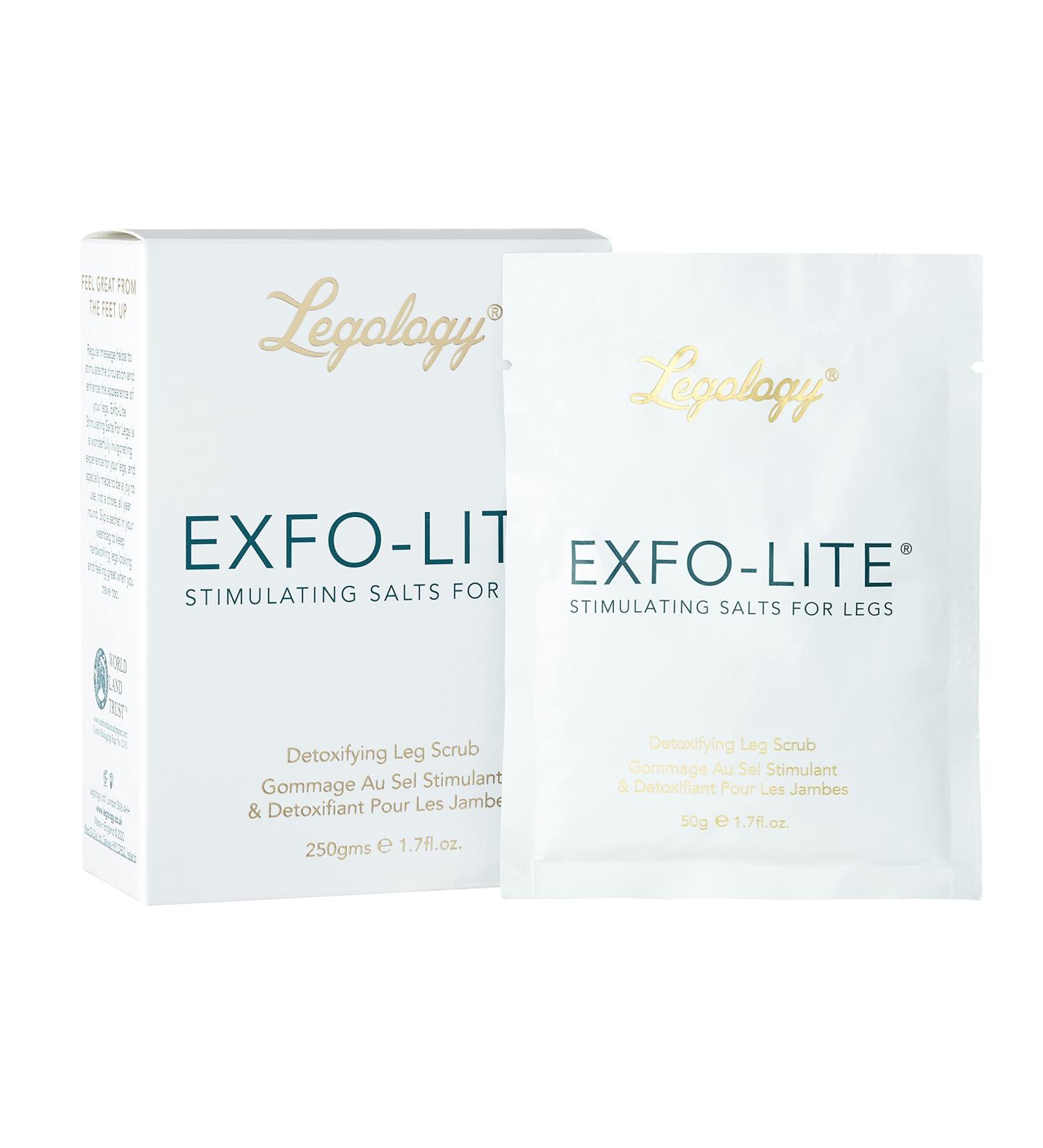 Legology Exfo-Lite High-Performance Cellulite Salt Peel for Legs & Body - 250g (1 Pack) or 5 Pack | International Shipping Available - Buy Online on SooperMarket.com