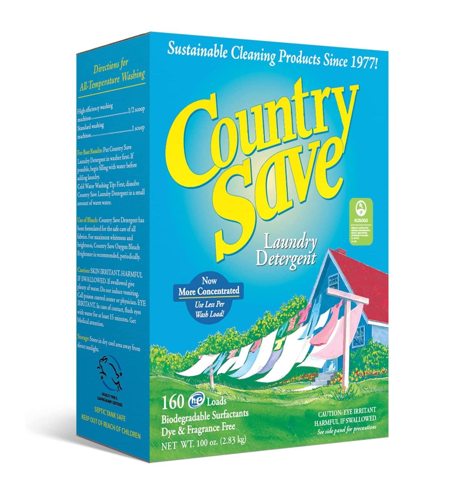 HE Natural Laundry Detergent | Safe for Babies | Country Save 100 oz (160 loads) - Buy Online on SooperMarket.com