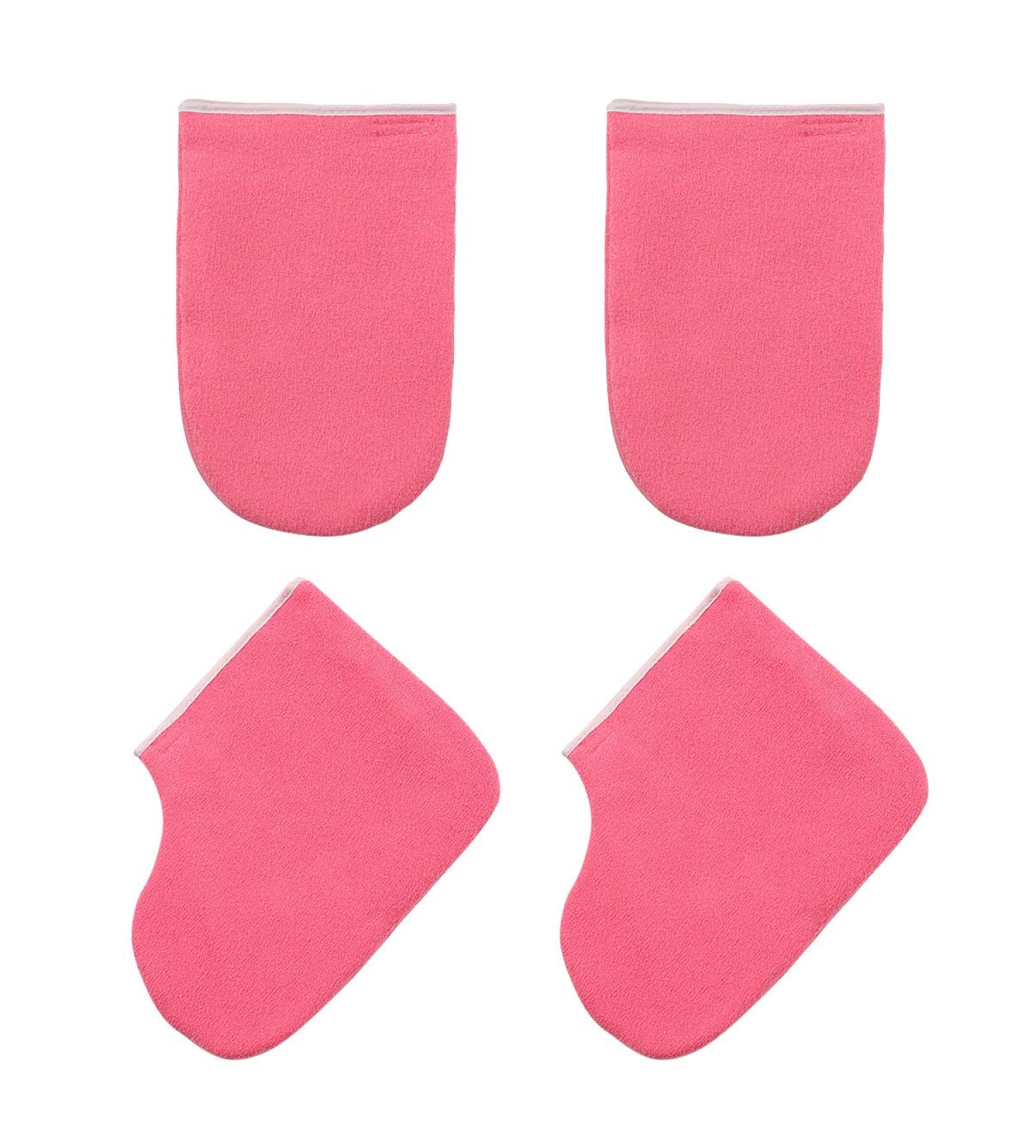 Minkissy Paraffin Wax Work Gloves and Booties Set Beauty Care Supplies for Heat Therapy Spa - Buy Online on SooperMarket.com