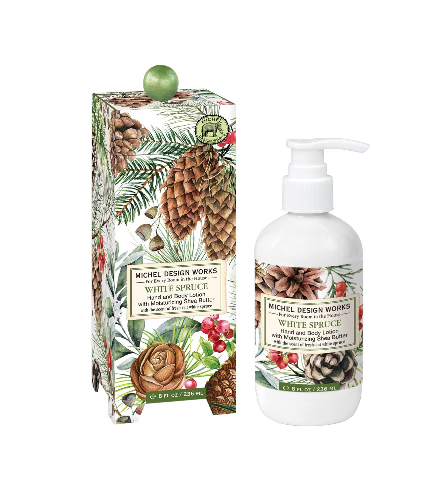 Michel Design Works Hand and Body Lotion White Spruce