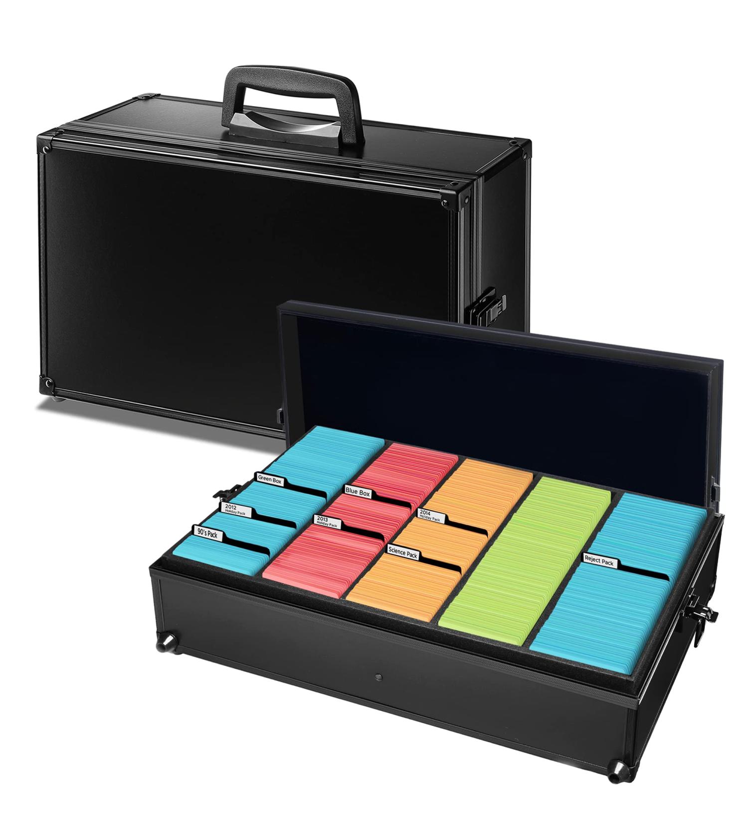 BBB Edition Game Card Storage Case for MTG and Standard Card Games | Includes 8 Dividers | Fits up to 2500 Loose Unsleeved Cards - Buy Online on SooperMarket.com