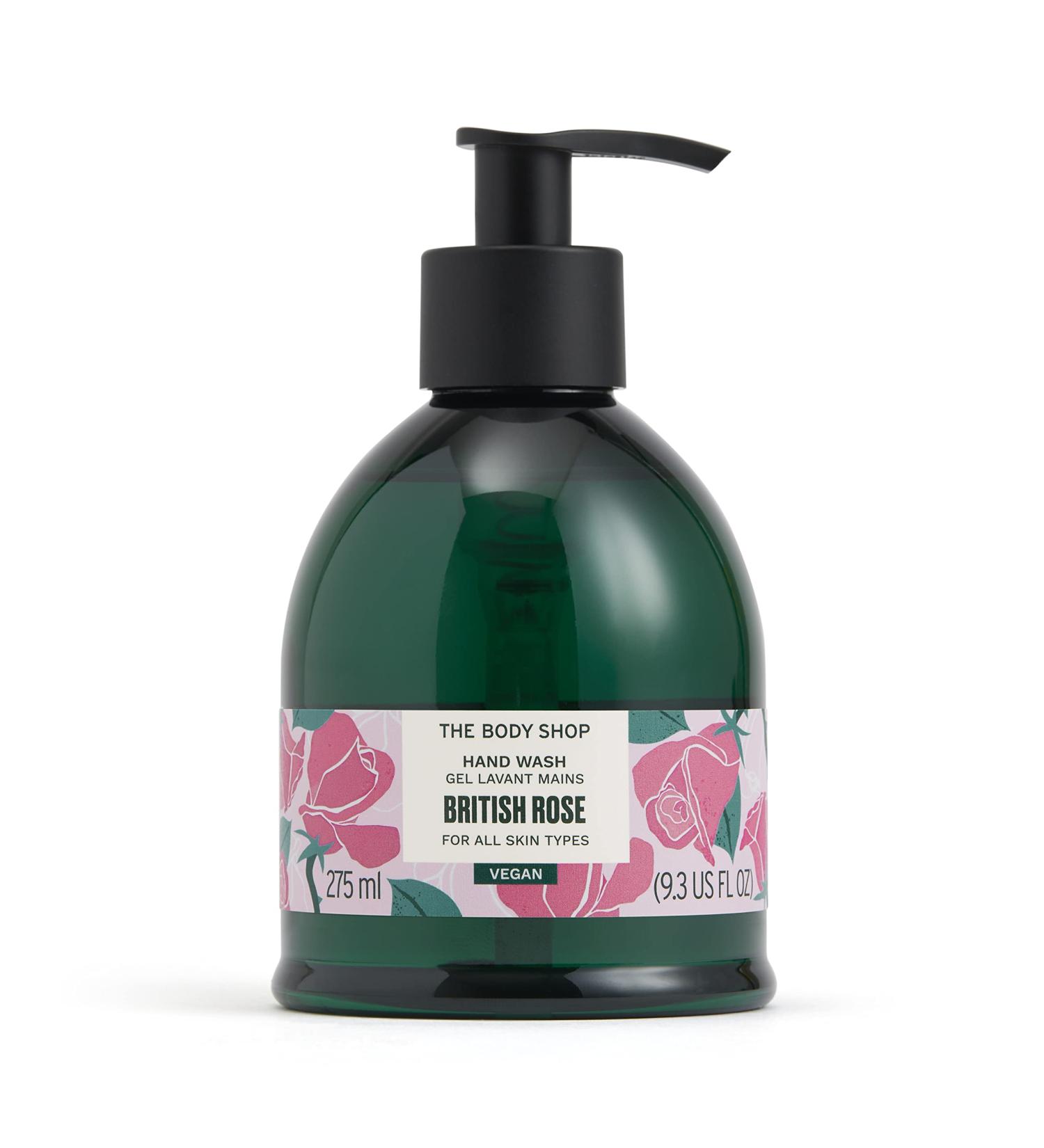 The Body Shop British Rose Hand Wash 9.3 fl oz - Hydrating Formula - Buy Online on SooperMarket.com