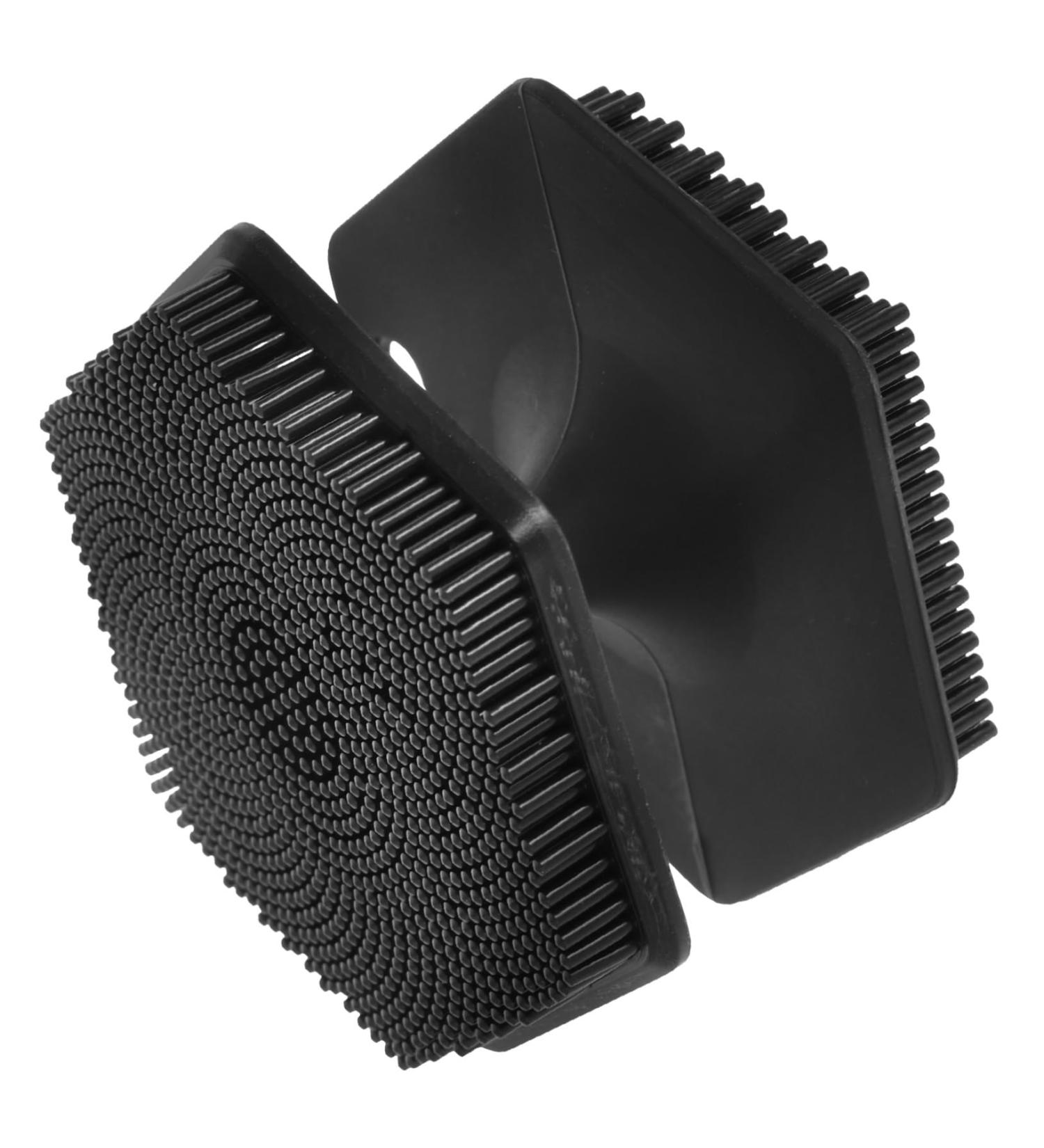 DRESSOOS Face Brush Facial Cleansing Brush Exfoliator Face Cleansing Brush Exfoliator Face Exfoliator Facial Wash Brush Silicone Face Cleansing Brush Double Sided Scrubber Silica Gel 6.50X6.50X4.00CM Black - Buy Online on SooperMarket.com