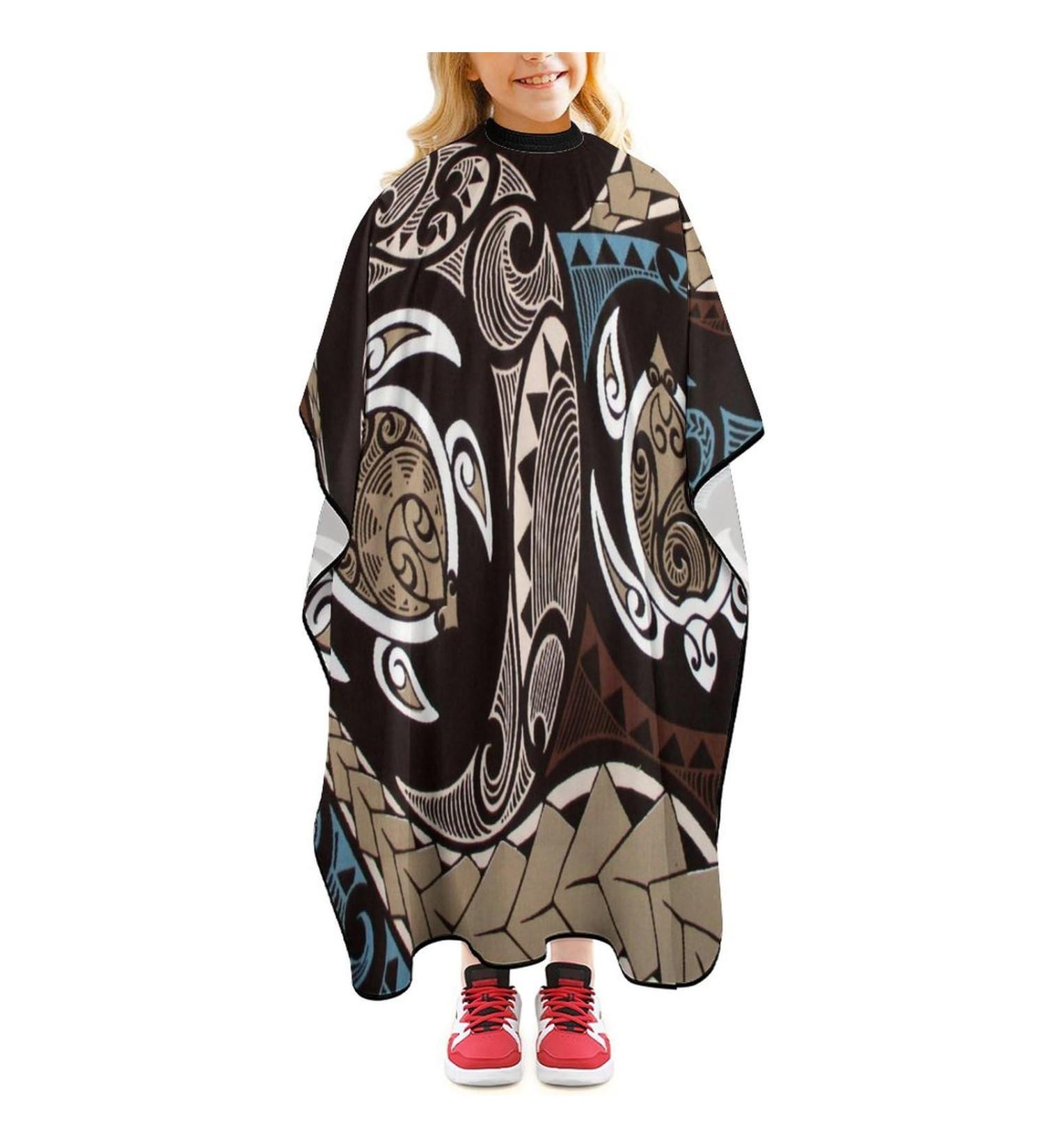 Hawaiian Honu Sea Turtle Barber Cape | Cute Hair Cutting Apron for Kids - Professional Quality - Buy Online on SooperMarket.com