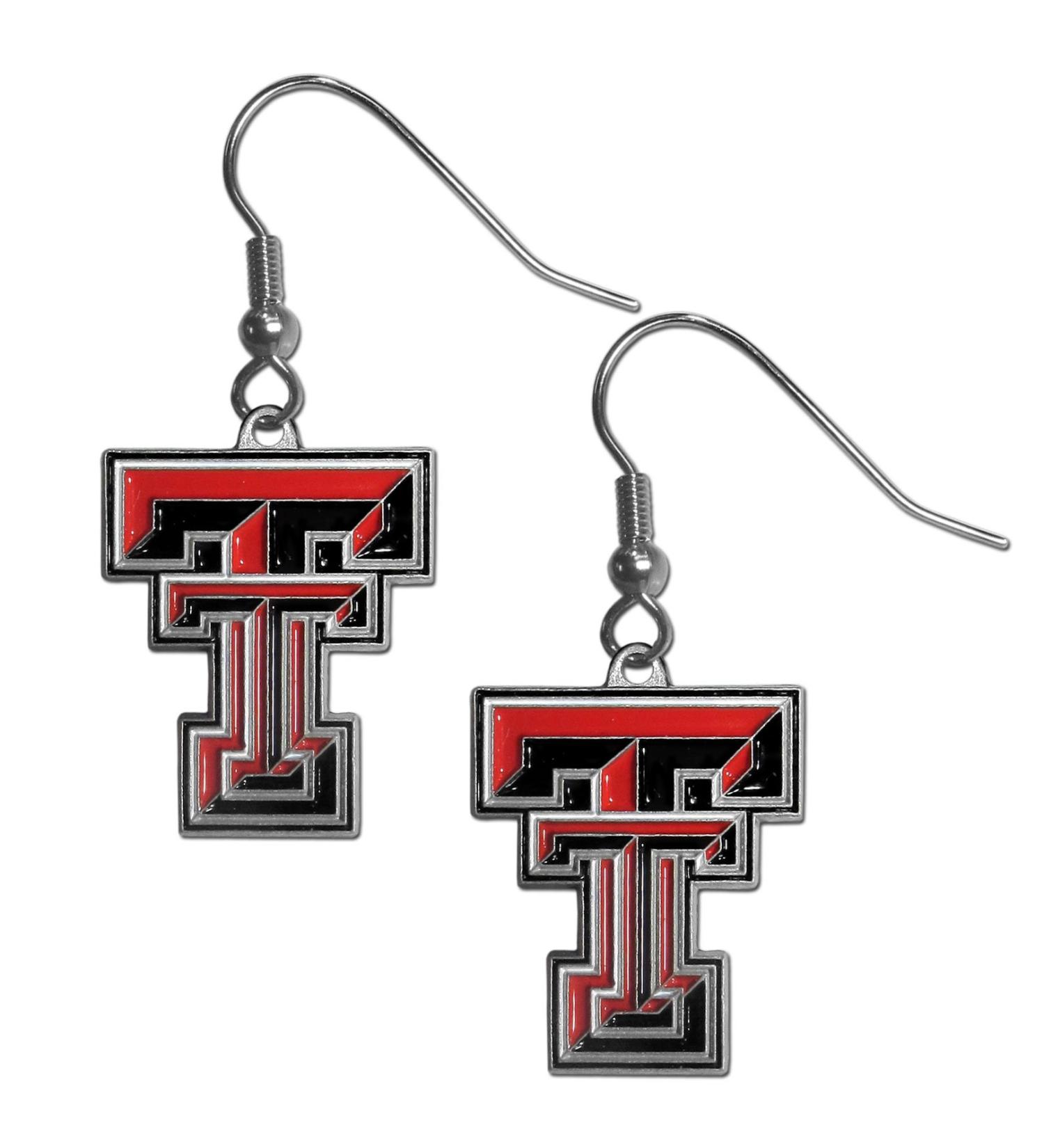 Siskiyou Sports NCAA Team Logo Dangle Earrings Texas Tech Red Raiders