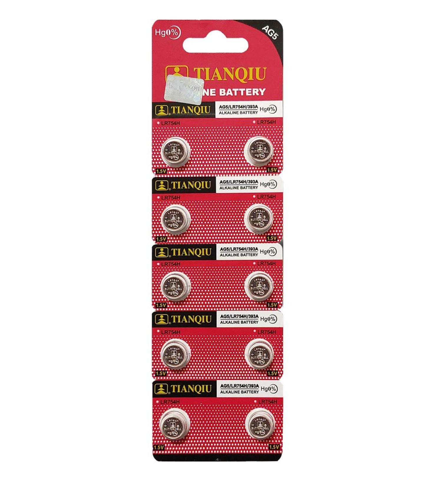 Tianqiu 10PCS Ag5 LR754 393 SR754SW Alkaline Battery - Long-Lasting Power for Your Devices | International Shipping Available - Buy Online on SooperMarket.com