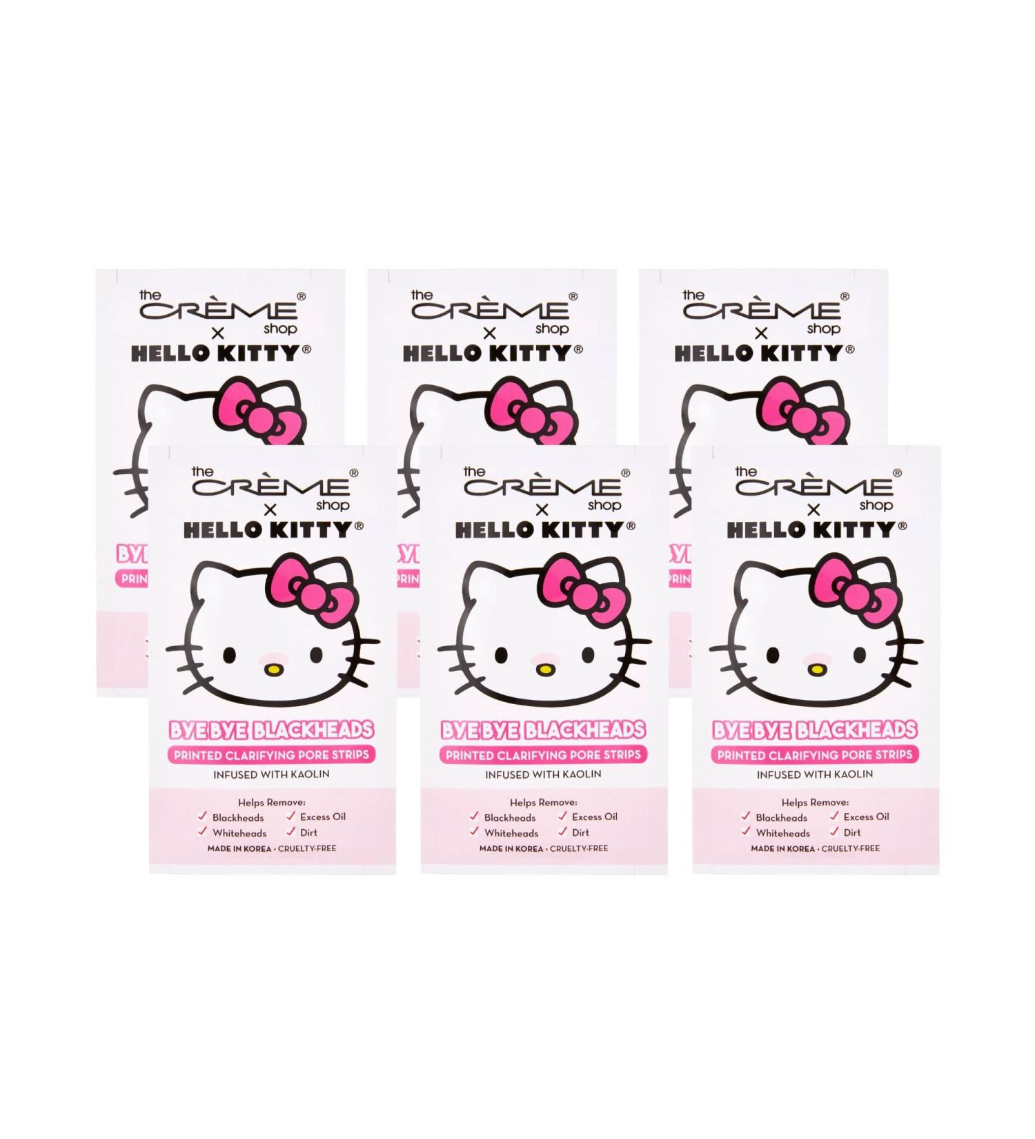 Shop The Cr me Shop Hello Kitty Bye Bye Blackheads Nose Pore Strips - Set of 6 | Best International Shipping - Buy Online on SooperMarket.com