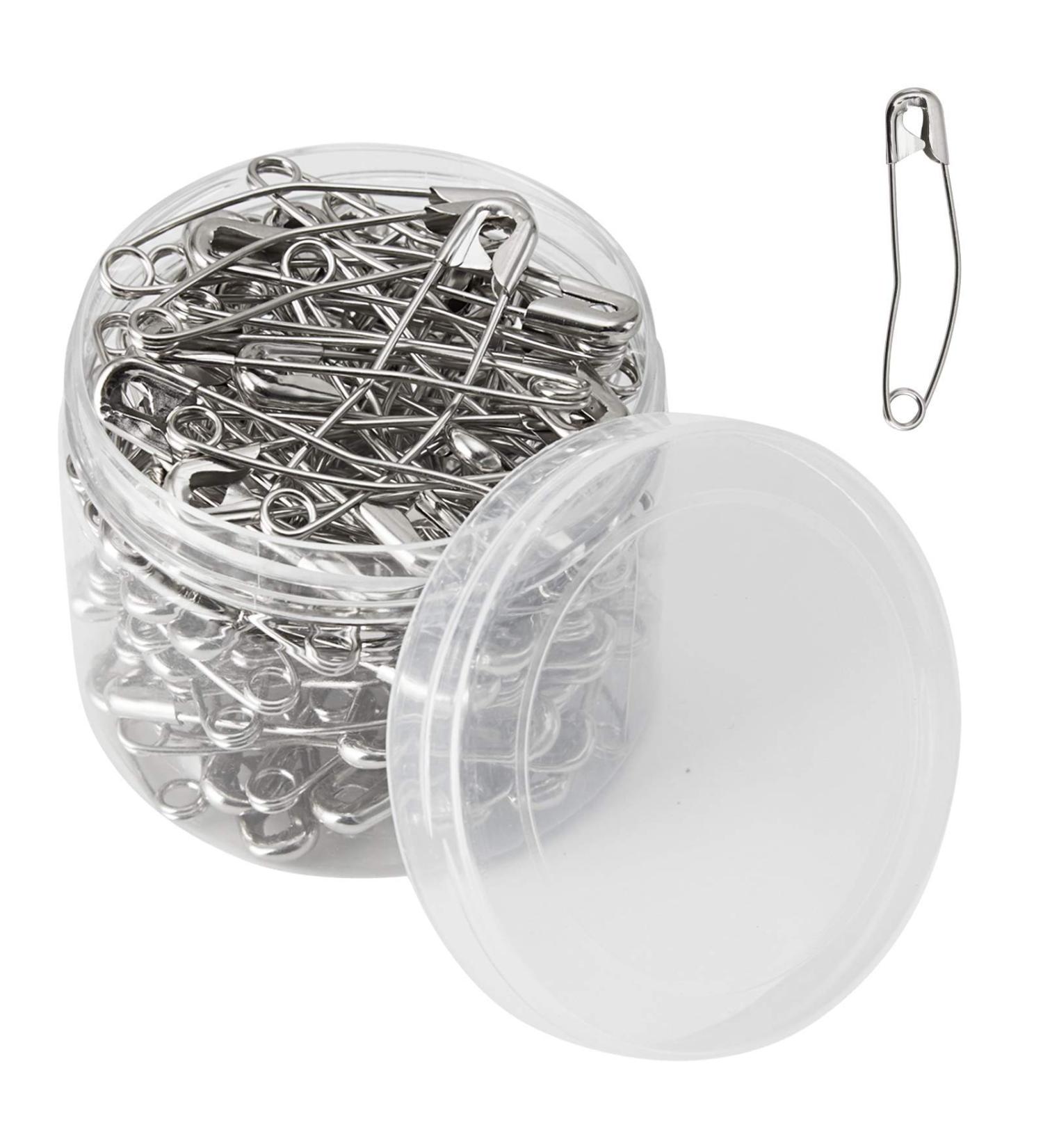Quilting Curved Safety Pins Size 3 - 100 Count | Quick Basting Pins for Sewing Projects - Buy Online on SooperMarket.com