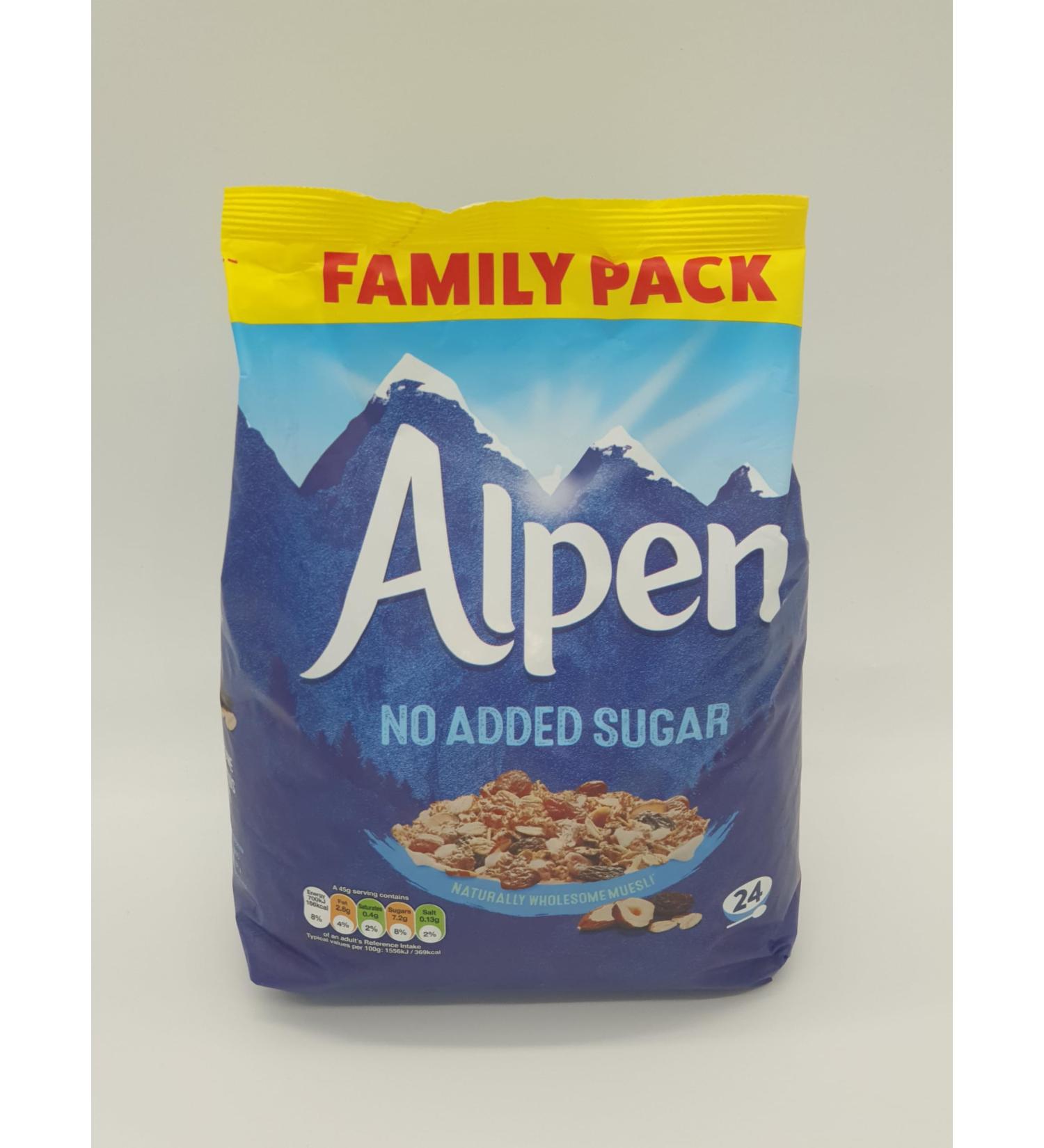 Original Alpen Muesli 1.1kg No Added Sugar Whole Grains Nuts and Raisins - Buy Online on SooperMarket.com