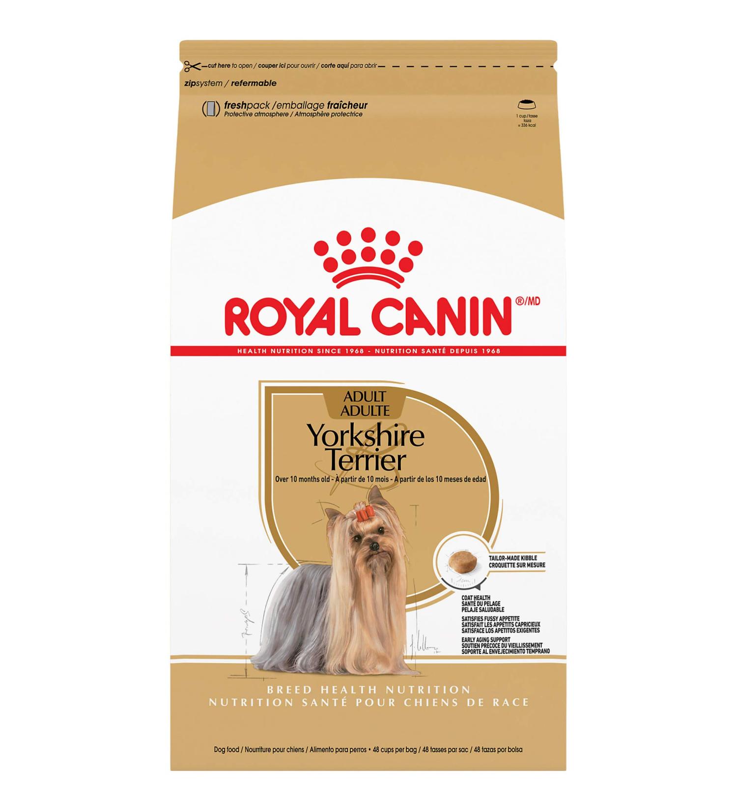 Royal Canin Yorkshire Terrier Adult Dry Dog Food 10lb - Breed Health Nutrition | No Artificial Color - Buy Online on SooperMarket.com