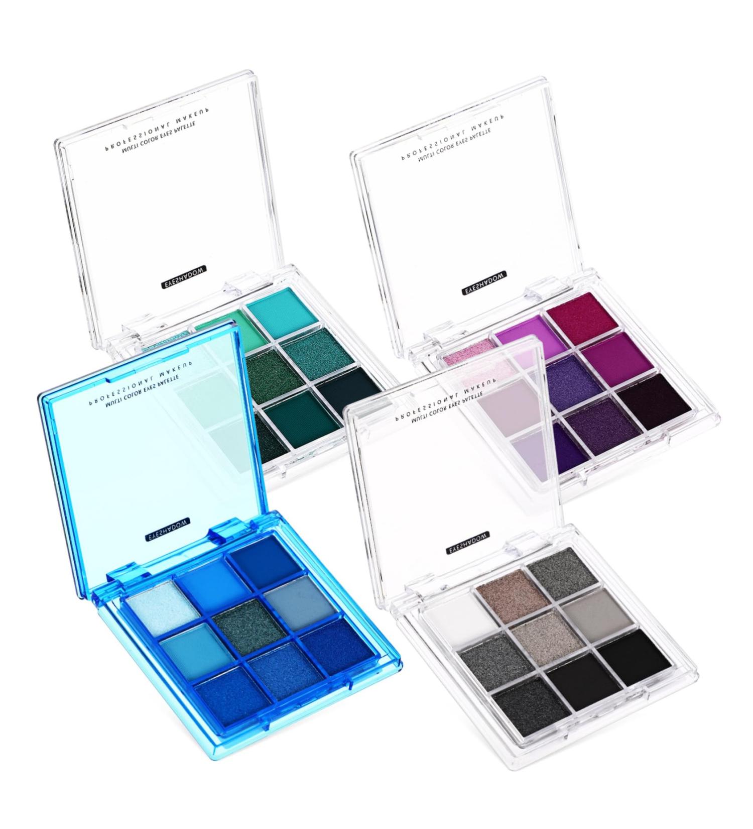 HAPINARY 4 Pcs Eye Shadow Palette Eyeshadow Glitter Palette Glitter Eyeshadow Eye Makeup Palette Plastic - Buy Online on SooperMarket.com
