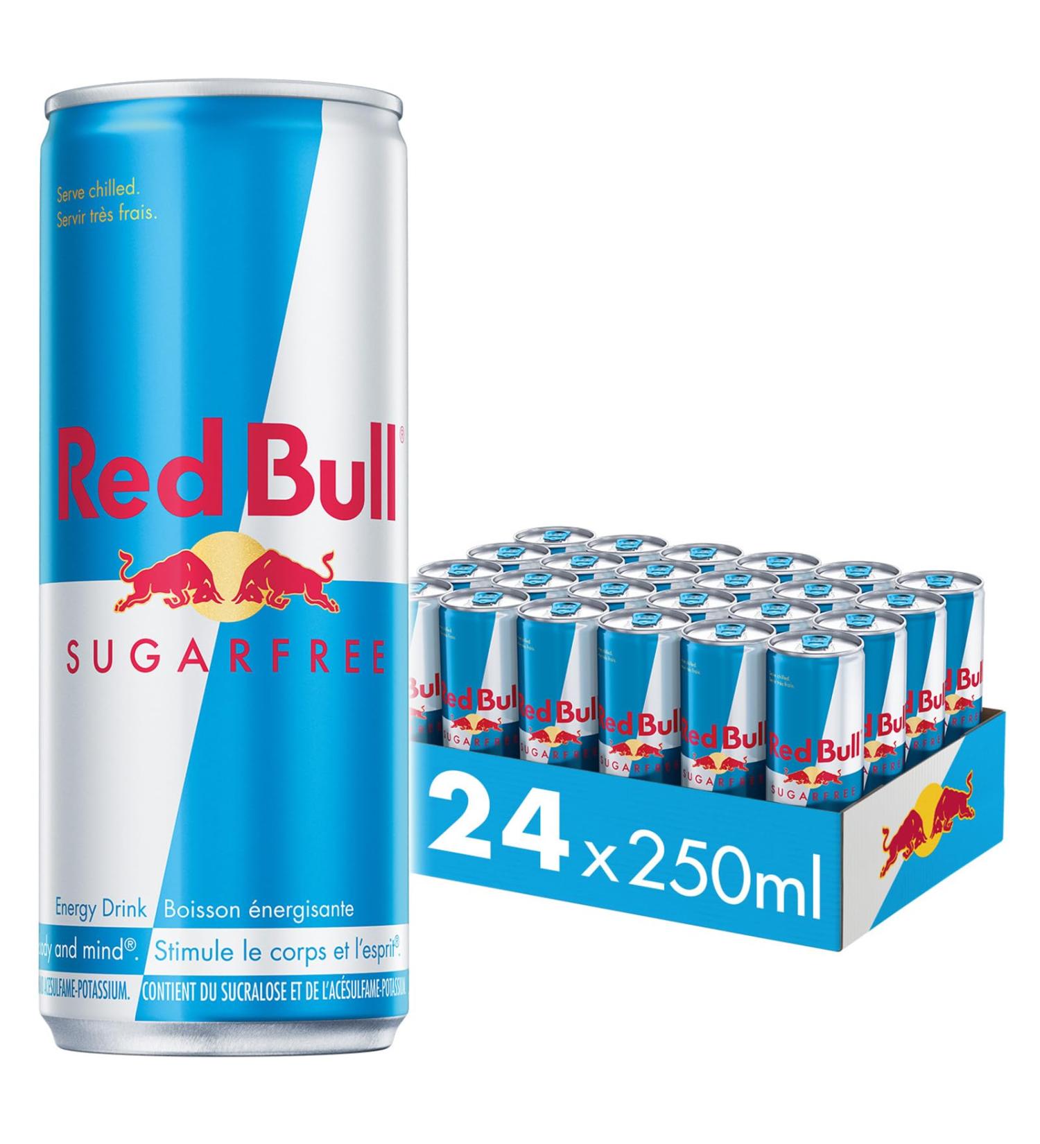 Red Bull Energy Drink Sugar Free 250 millilitre (Pack of 24) 250ml Pack of 24 - Buy Online on SooperMarket.com